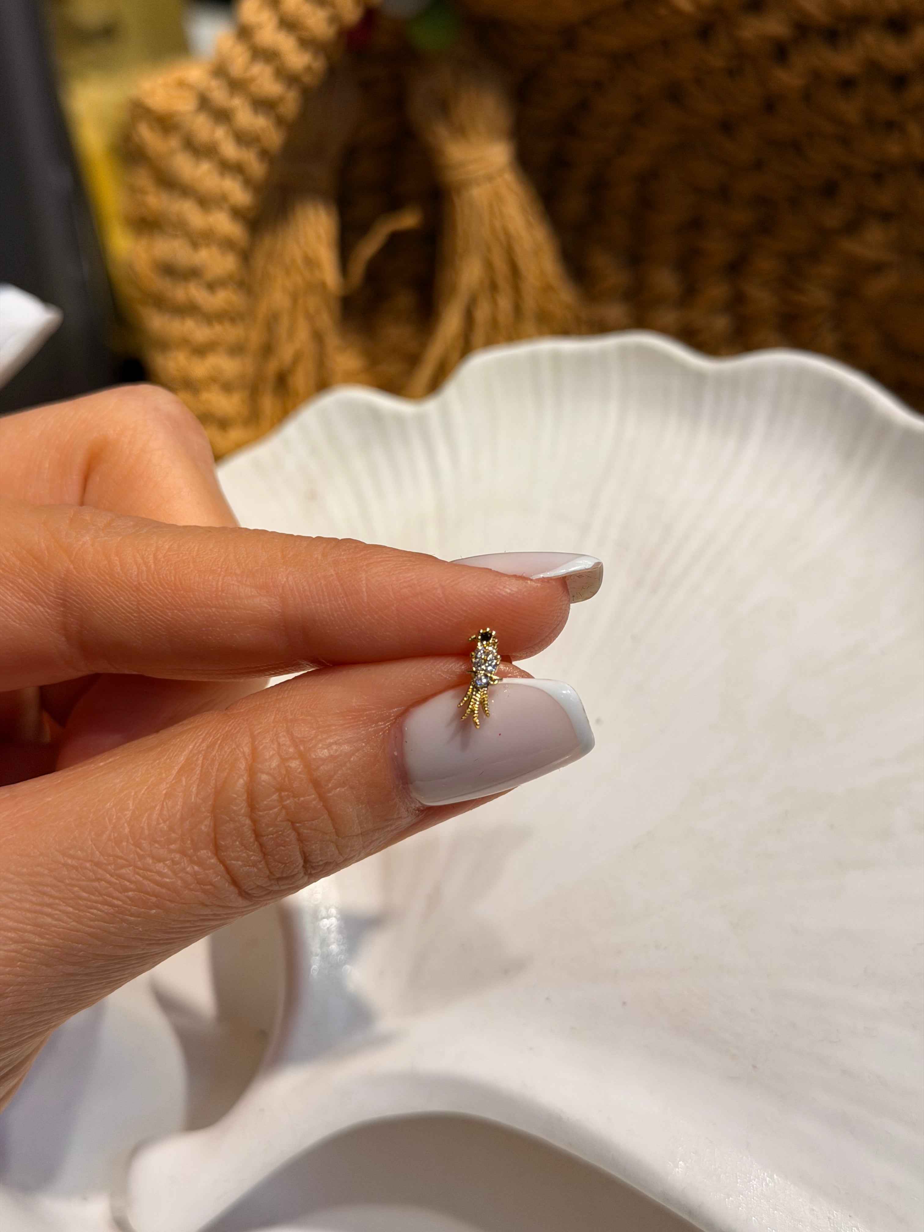 Kuş Model Cerrahi Piercing Gold