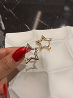 Yıldız Halkası Küpe Gold
