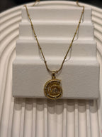 Deniz Kabuğu Spiral Kolye