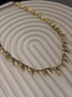 Modern Tasarım Gold Kolye