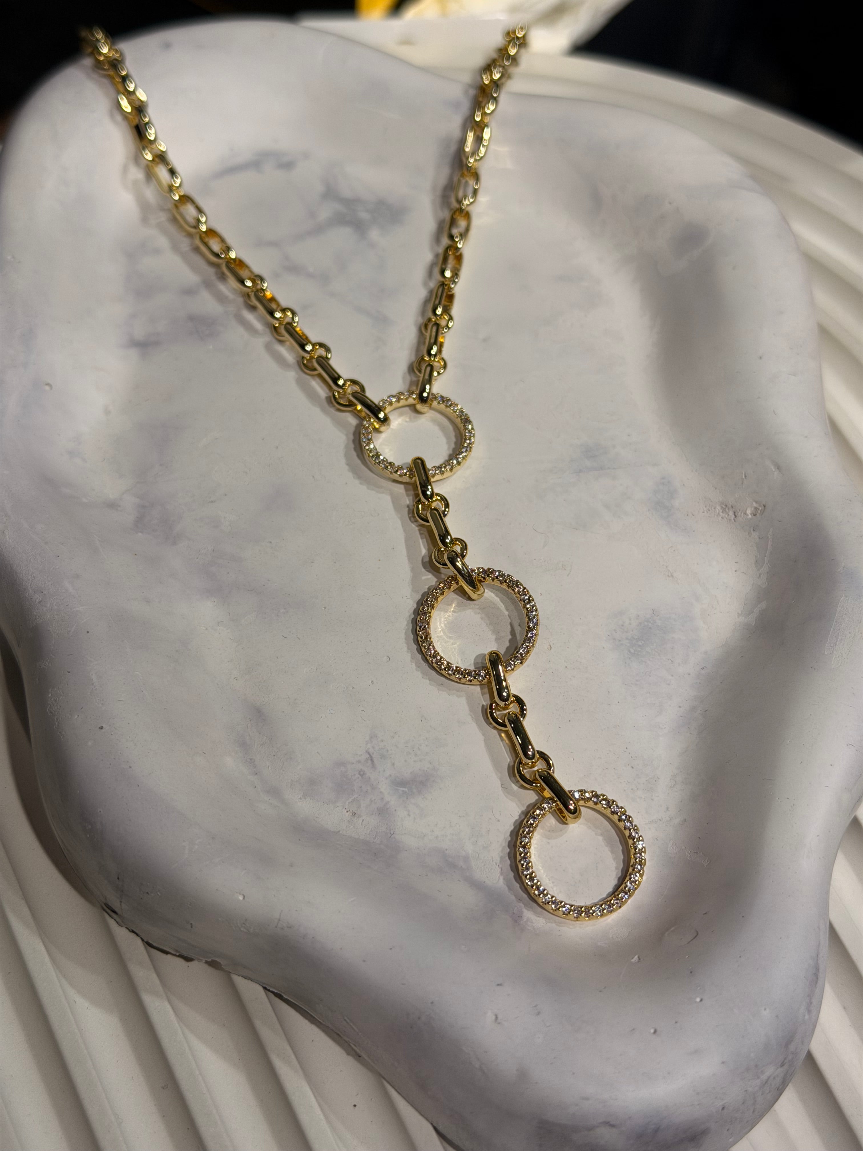 14k Altın Kaplama Tasarım Kolye Ürün ana görseli