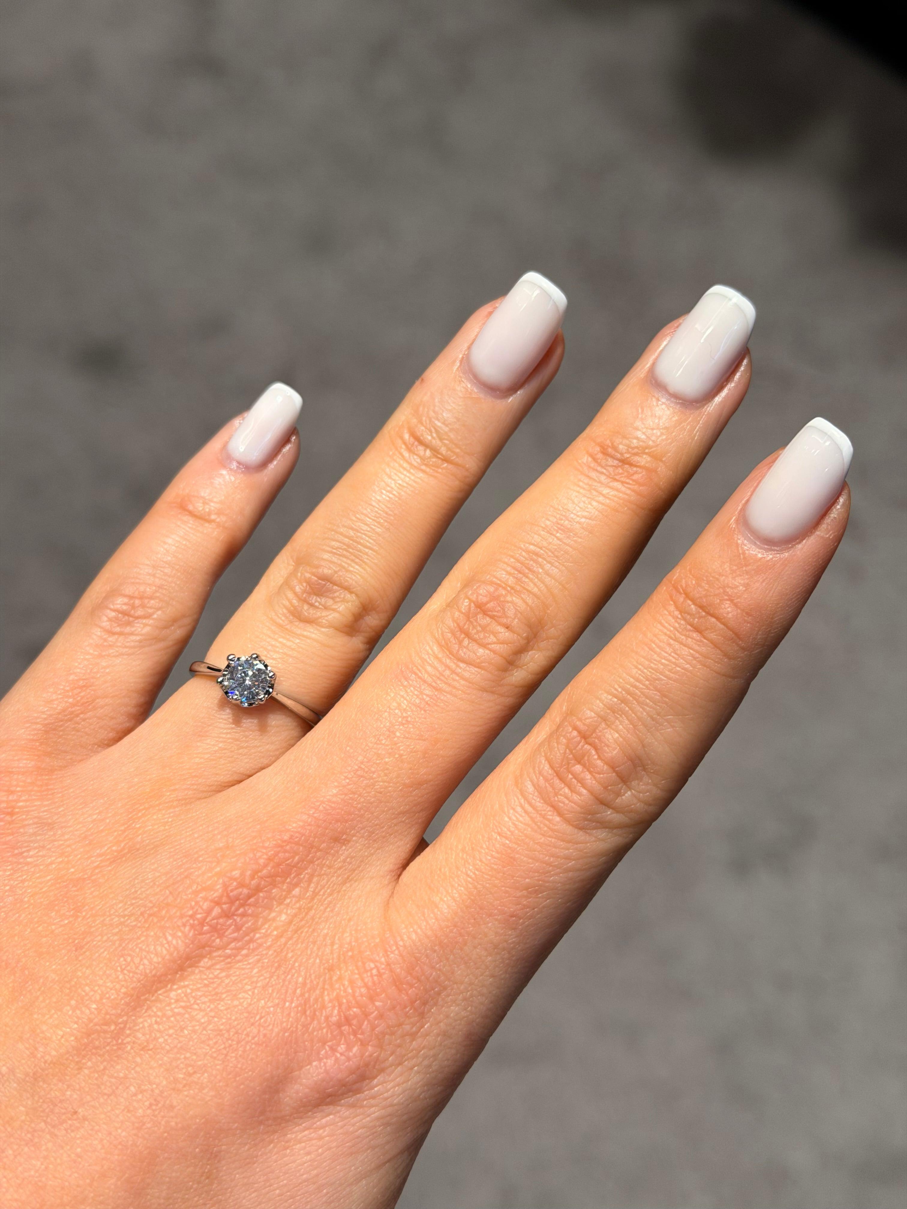 Tek Taş Pırlanta Model Ayarlanabilir Yüzük Silver Ürün ana görseli