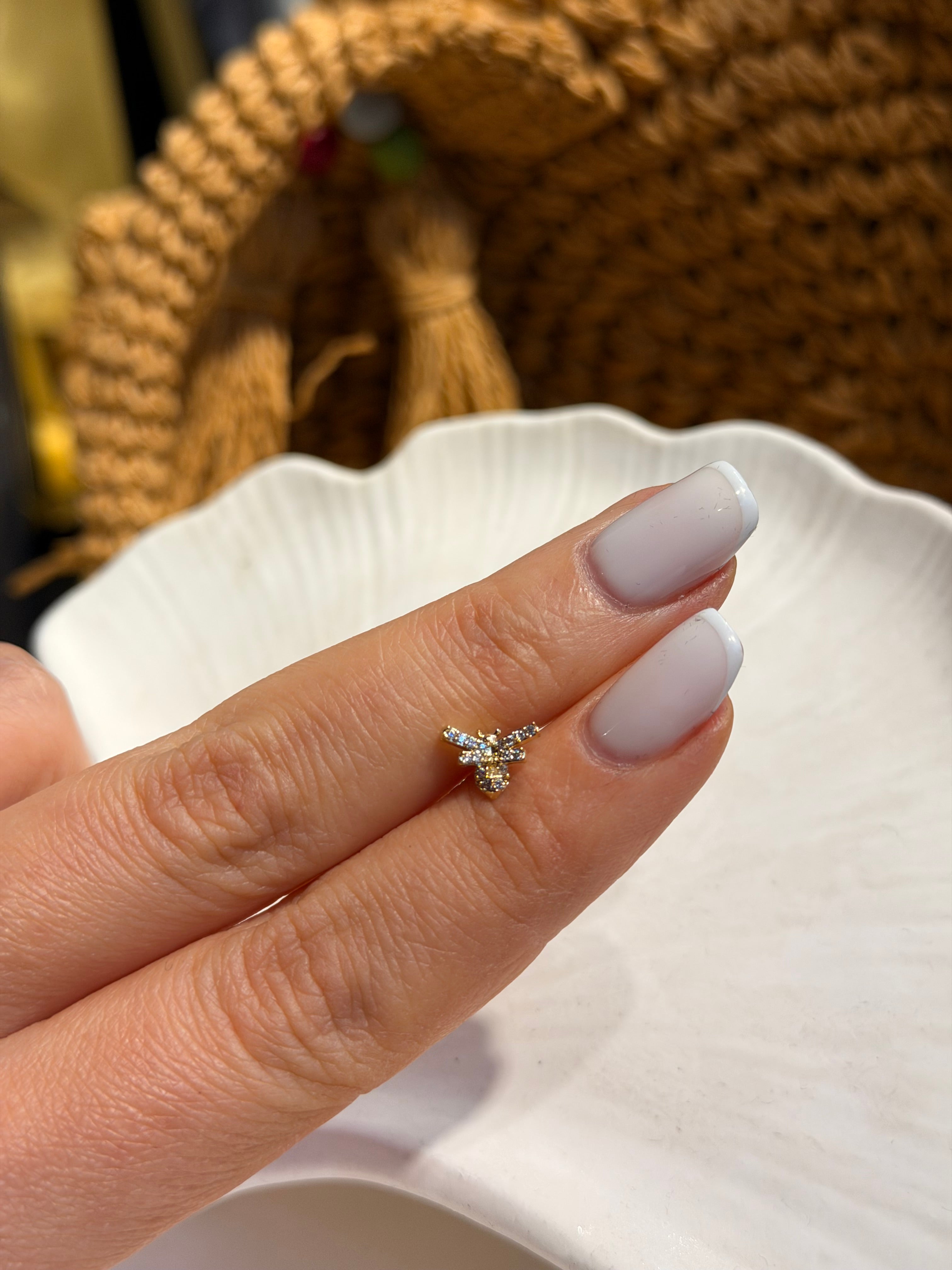 Arı Model Cerrahi Piercing Gold