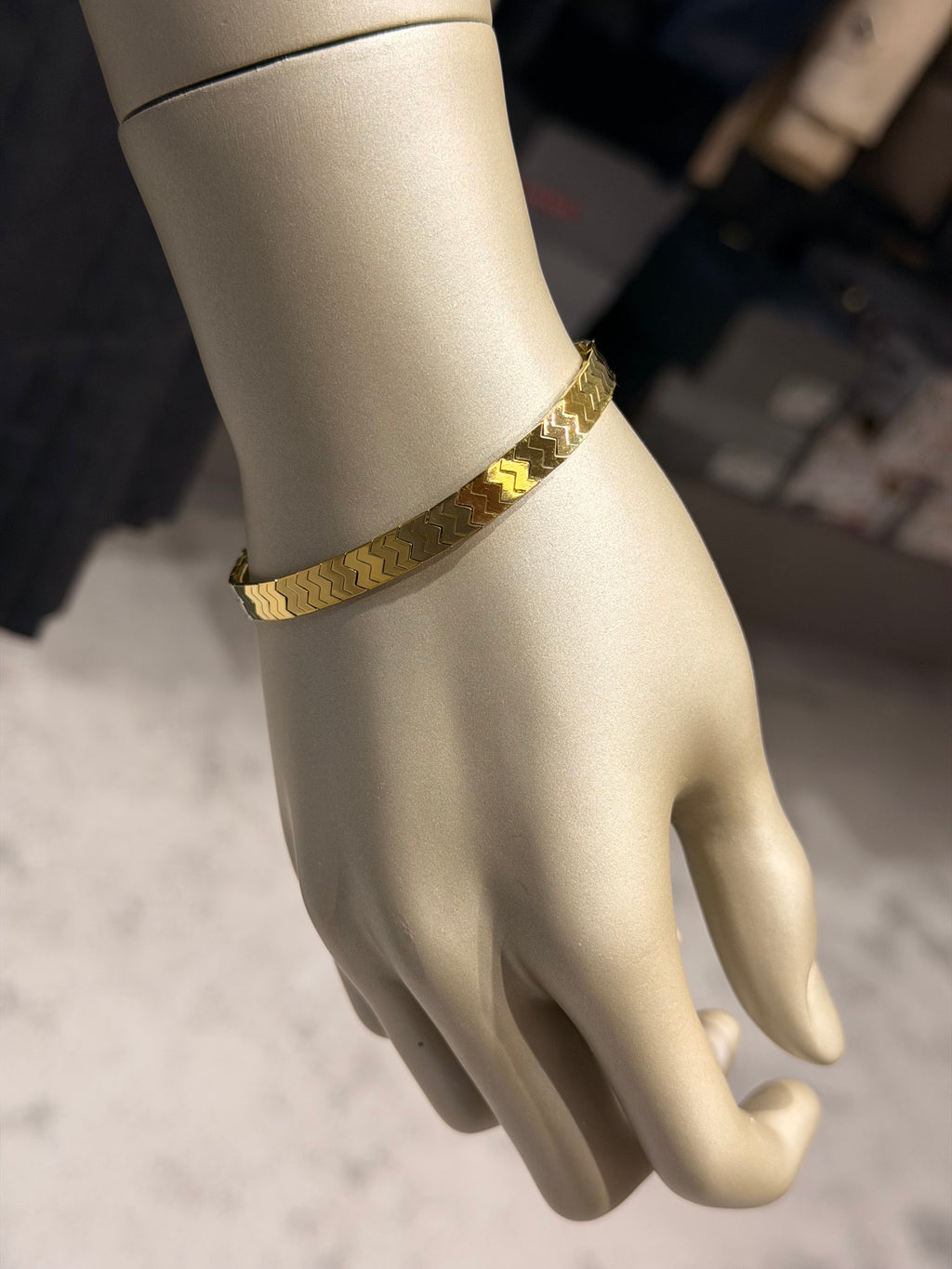 Xuping Seri 14k Altın Kaplama Zikzak Model Bileklik