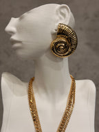 Büyük Deniz Kabuğu Model Küpe