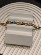 Xuping Vip Seri Paslanmaz Turkuaz Bileklik