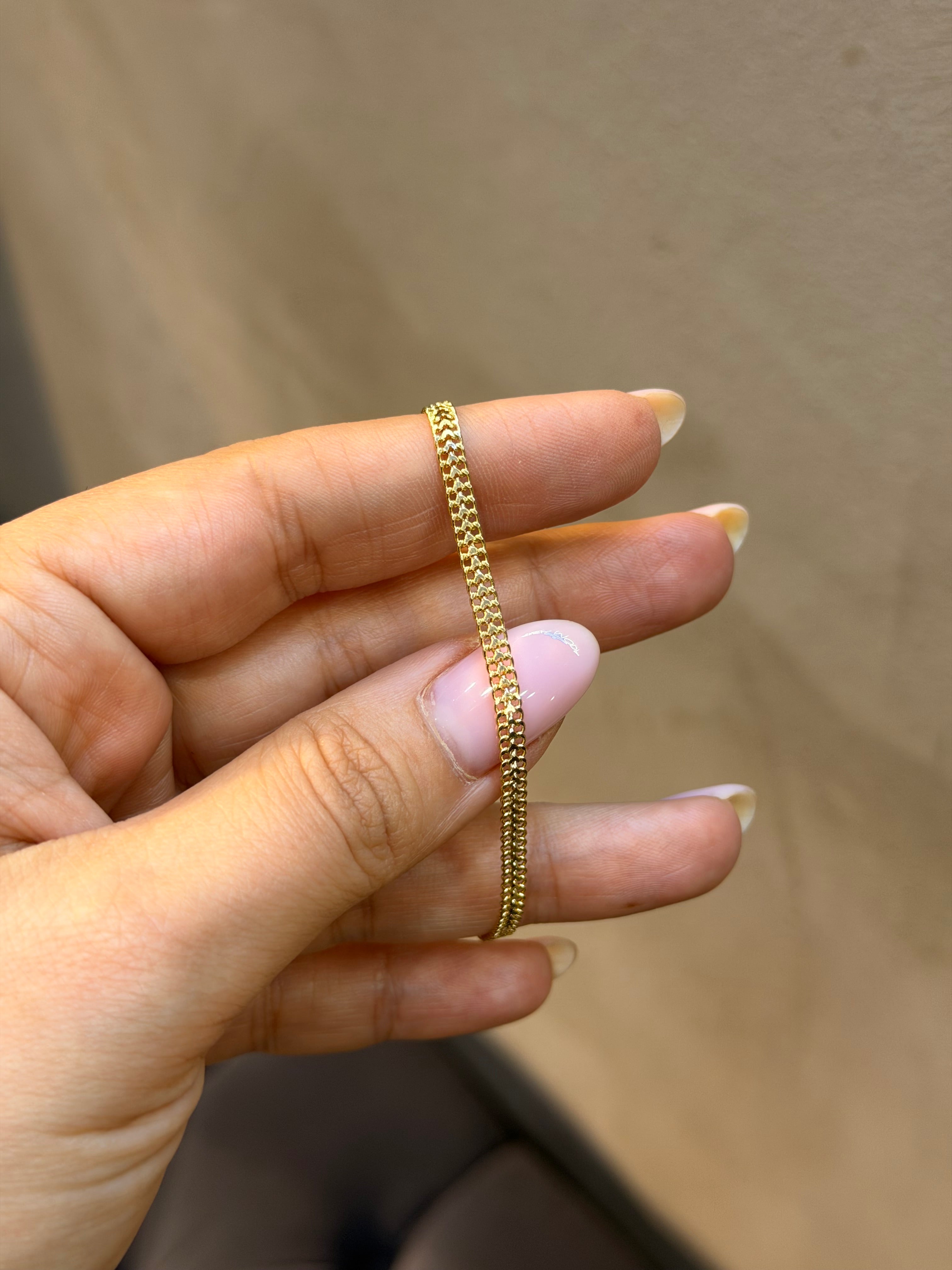 Xuping Seri 14k Altın Kaplama Zincir Bileklik