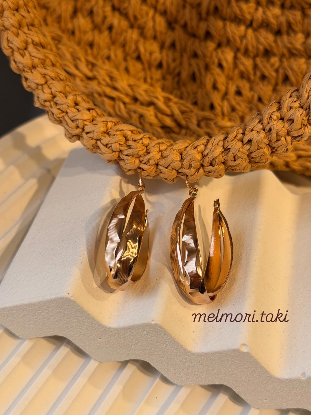 Xuping Vıntage Yaprak Model Küpe