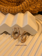 Xuping Vıntage Desenli Model Küpe