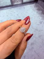 Lotus Pırlanta Silver Detaylı Ayarlanabilir Yüzük