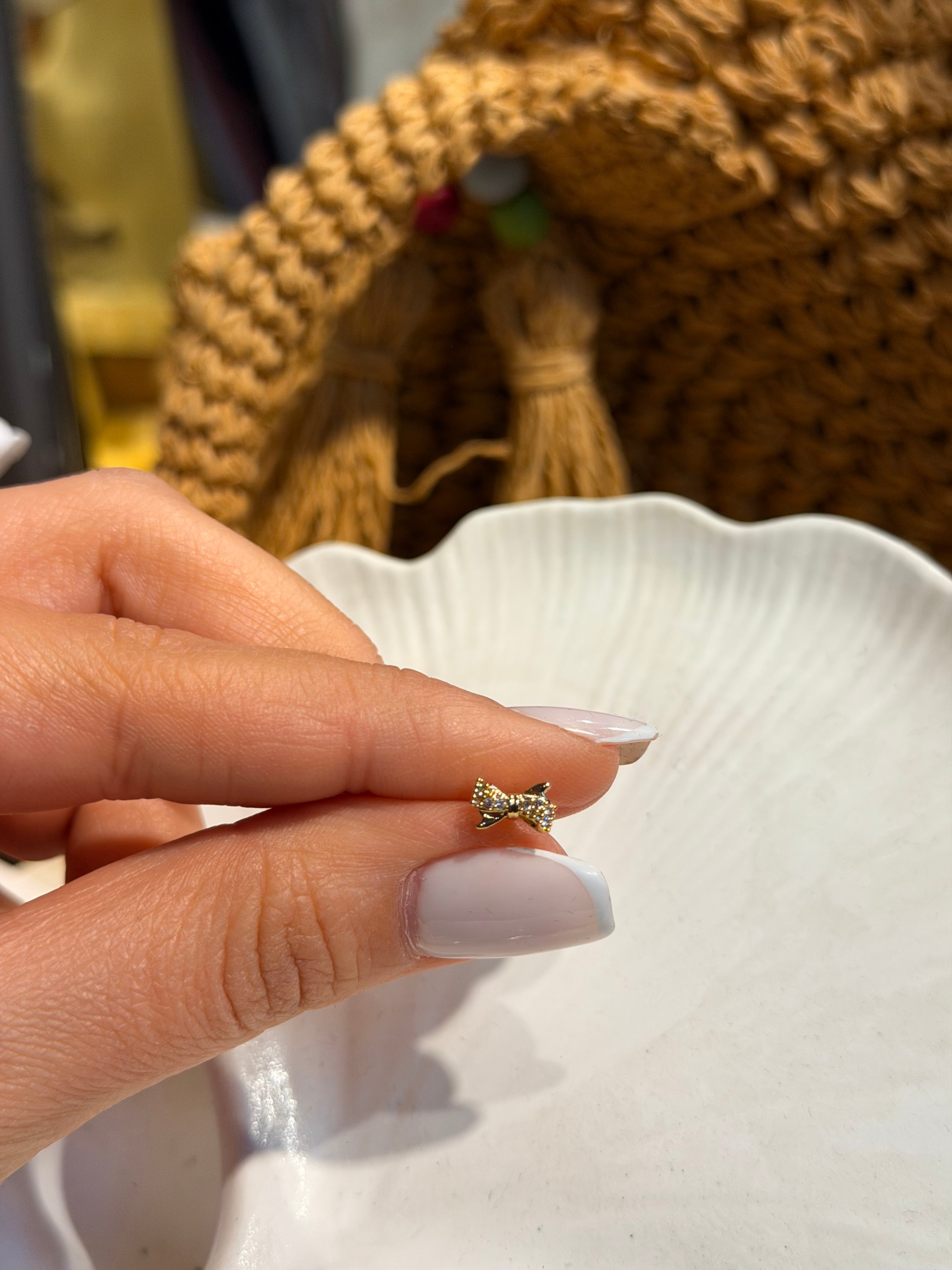 Mini Kurdale Model Cerrahi Piercing Gold Ürün ana görseli