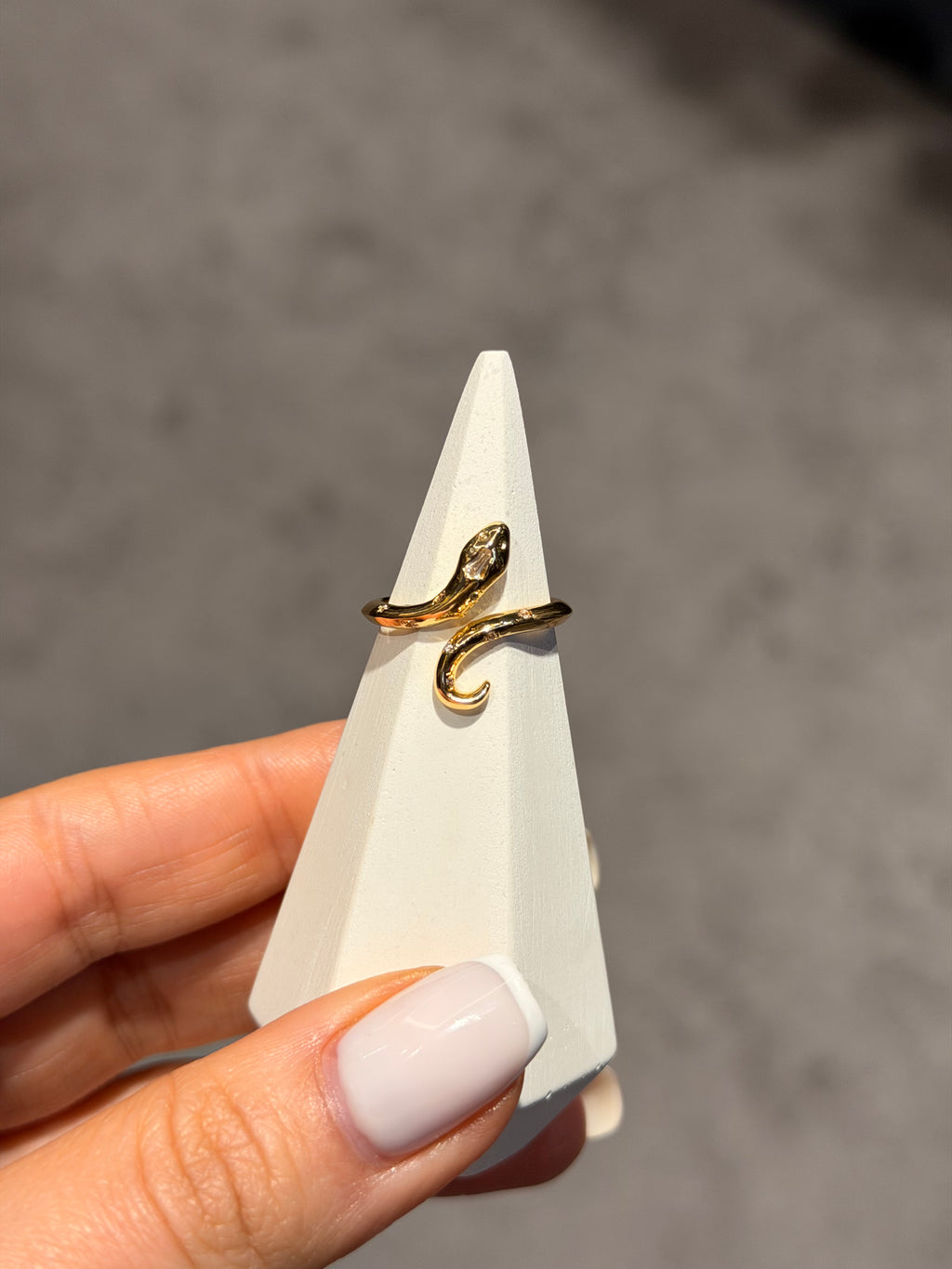 Yılan Model Ayarlanabilir Yüzük Gold