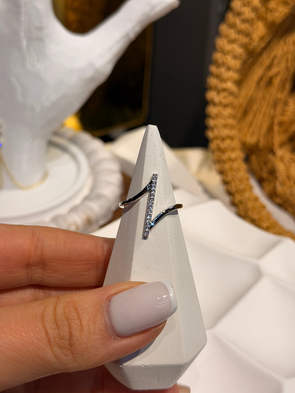 Modern Tasarım Ayarlanabilir Yüzük Silver