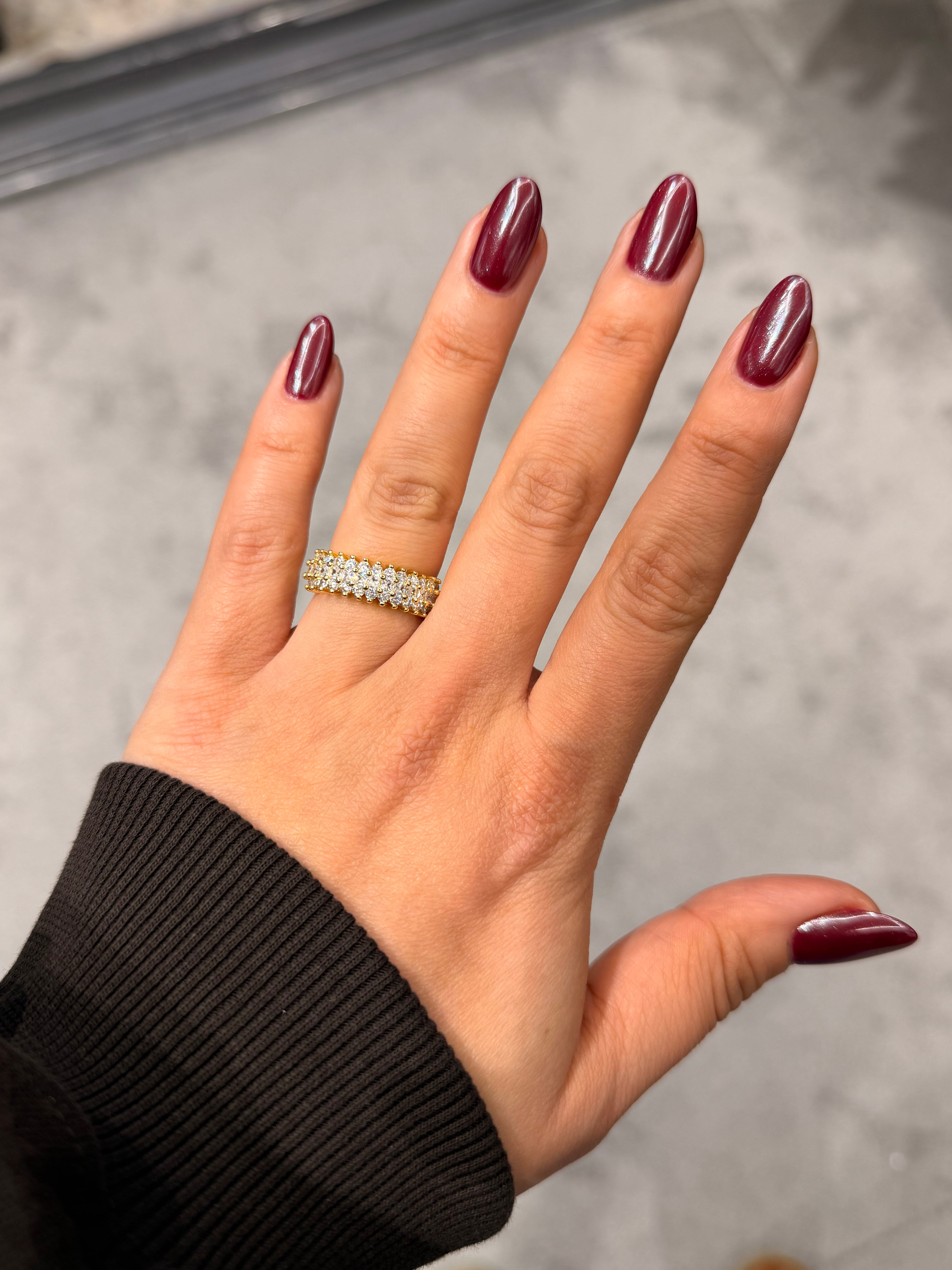 Tam Tur Pırlanta Model Ayarlanabilir Yüzük