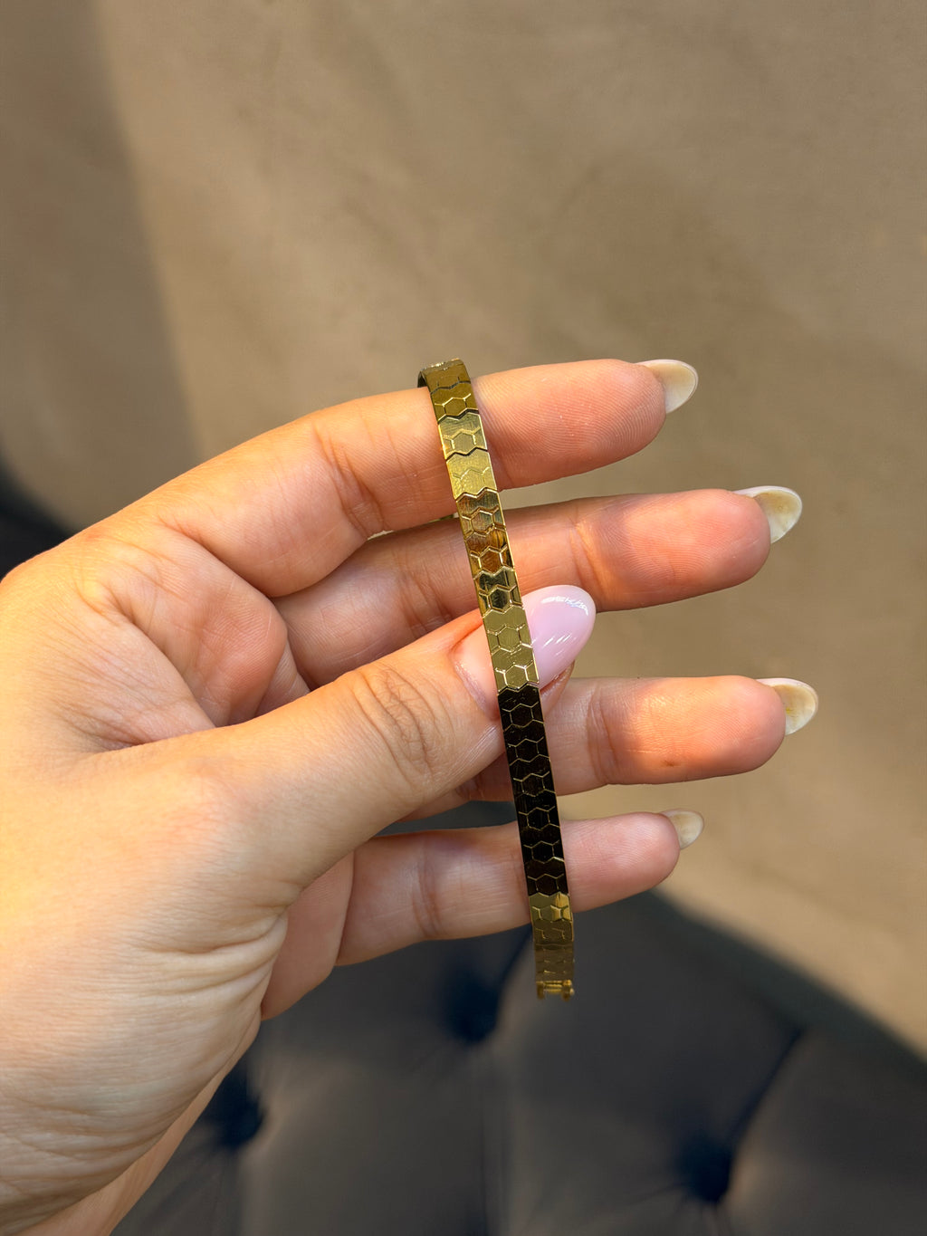 Xuping Seri 14k Altın Kaplama Petek Model Bileklik