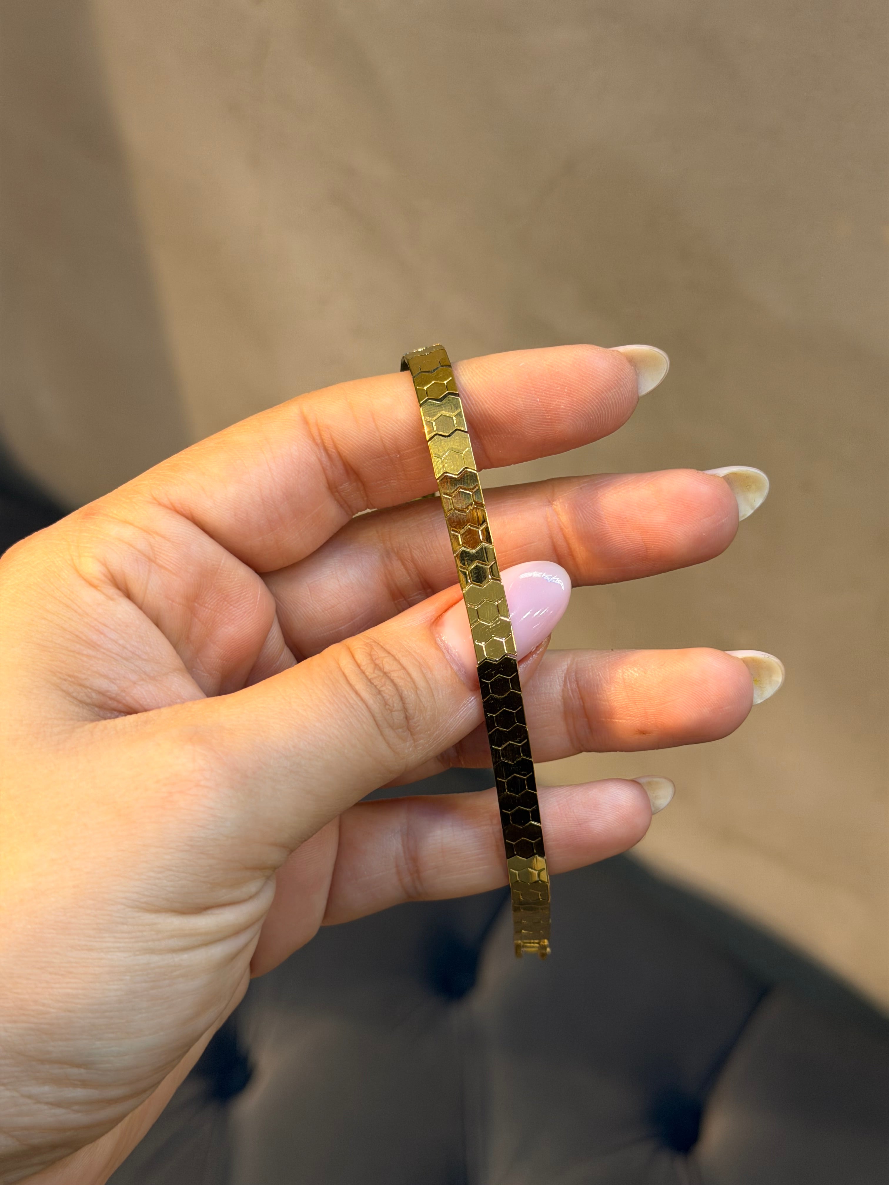 Xuping Seri 14k Altın Kaplama Petek Model Bileklik