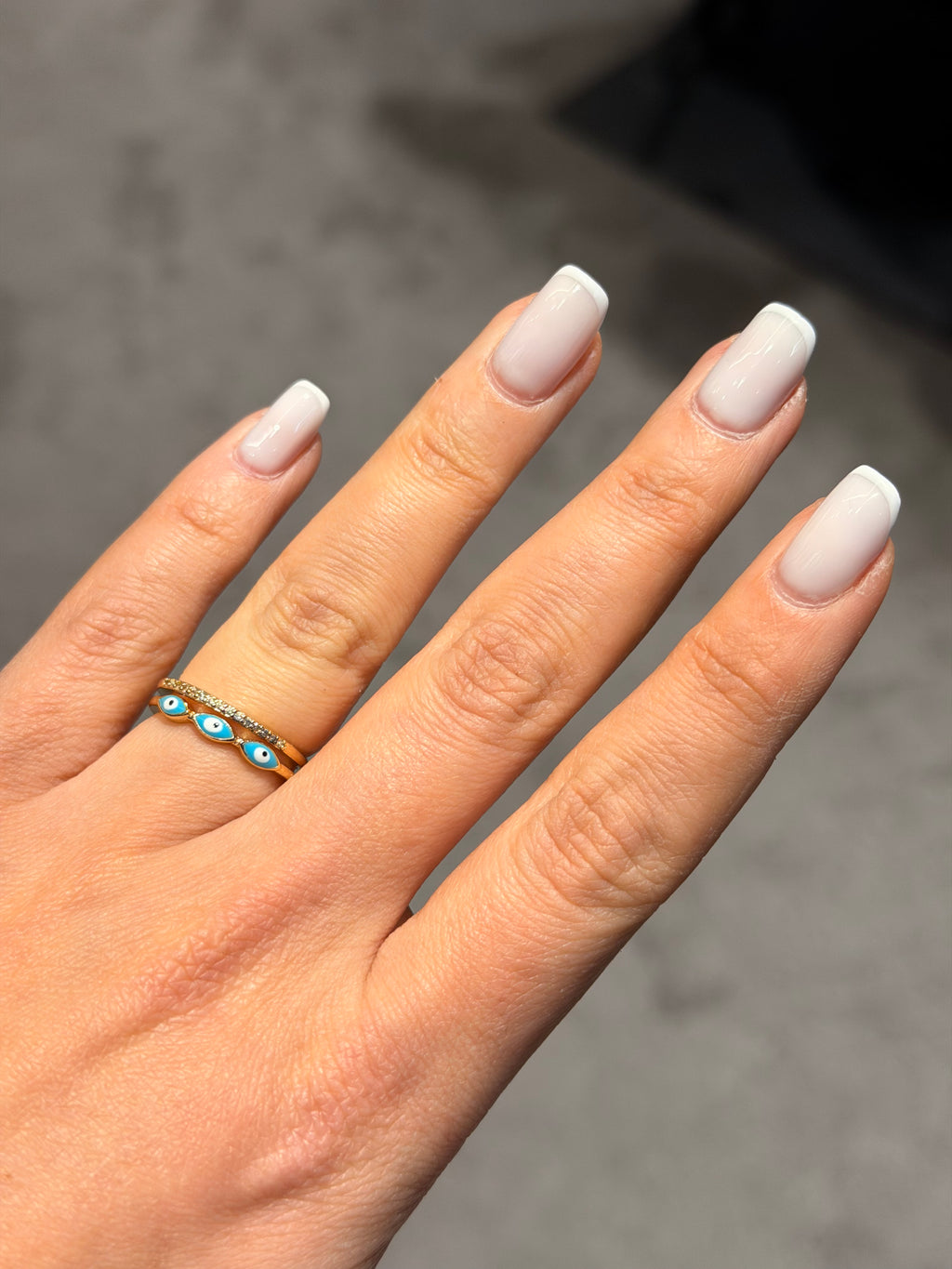 Nazar Boncuk Model Ayarlanabilir Yüzük Gold