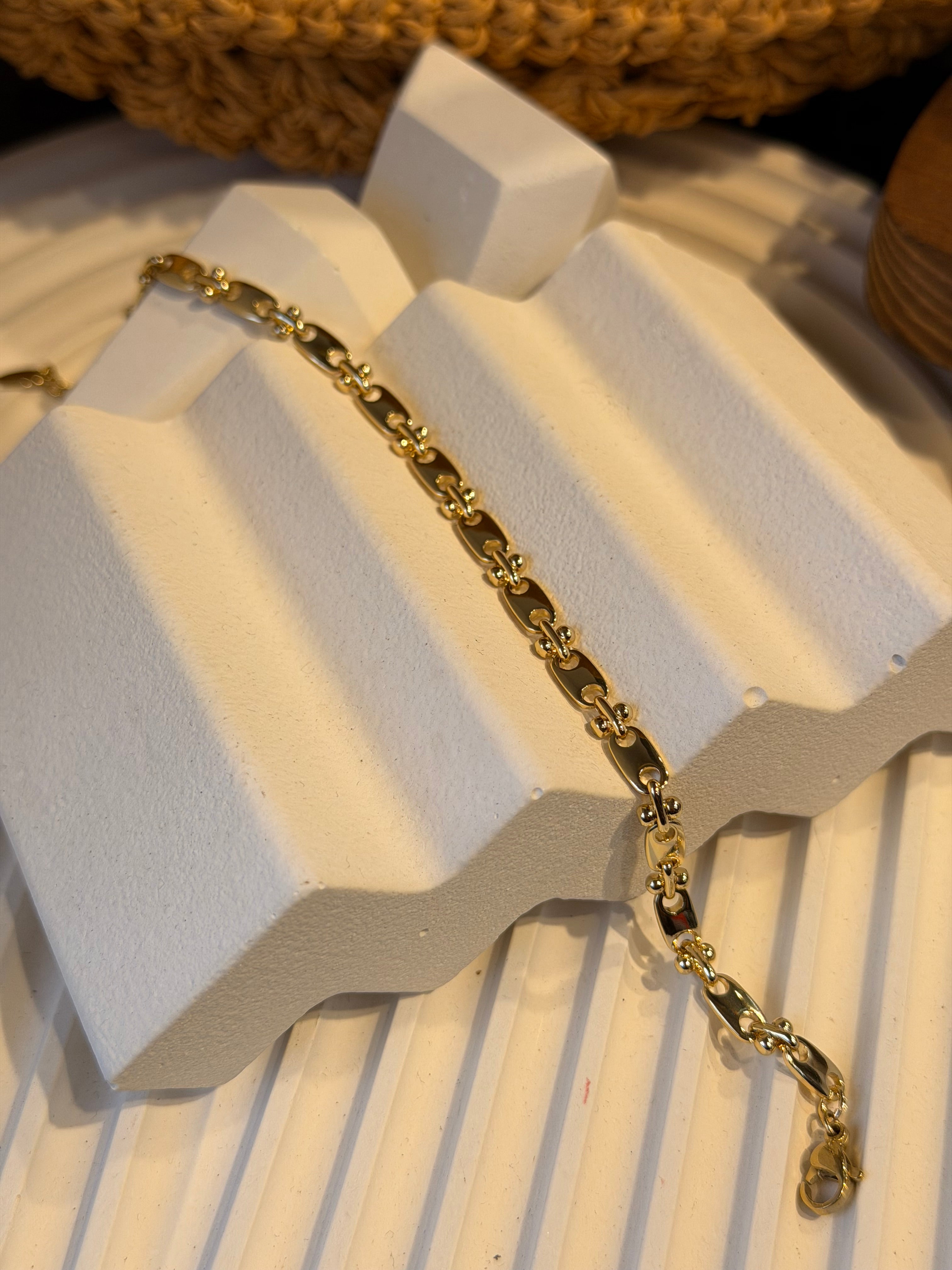 Xuping Seri 14k Altın Kaplama Zincir Bileklik Ürün ikincil görseli