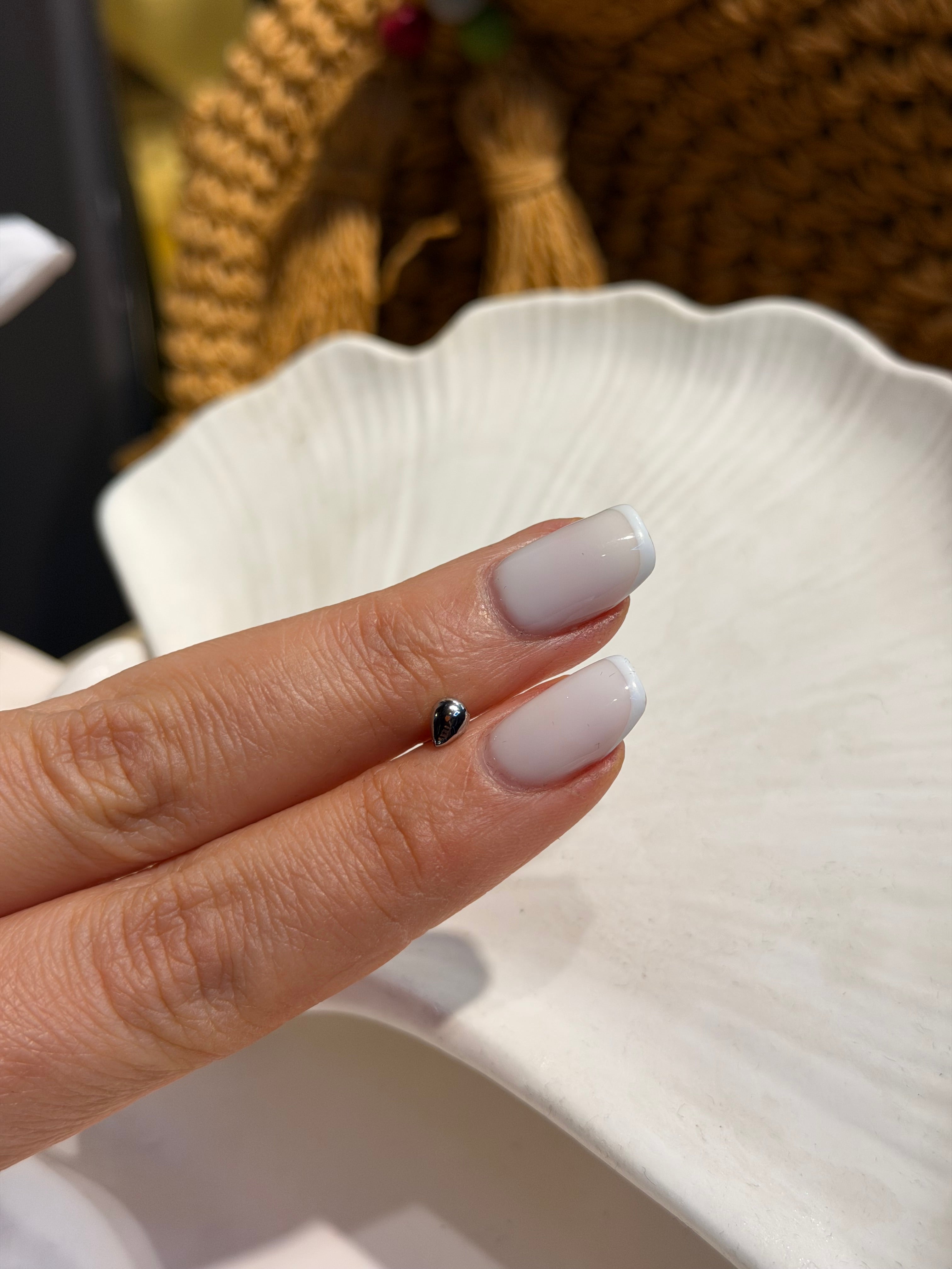 Damla Tanesi Cerrahi Piercing Silver