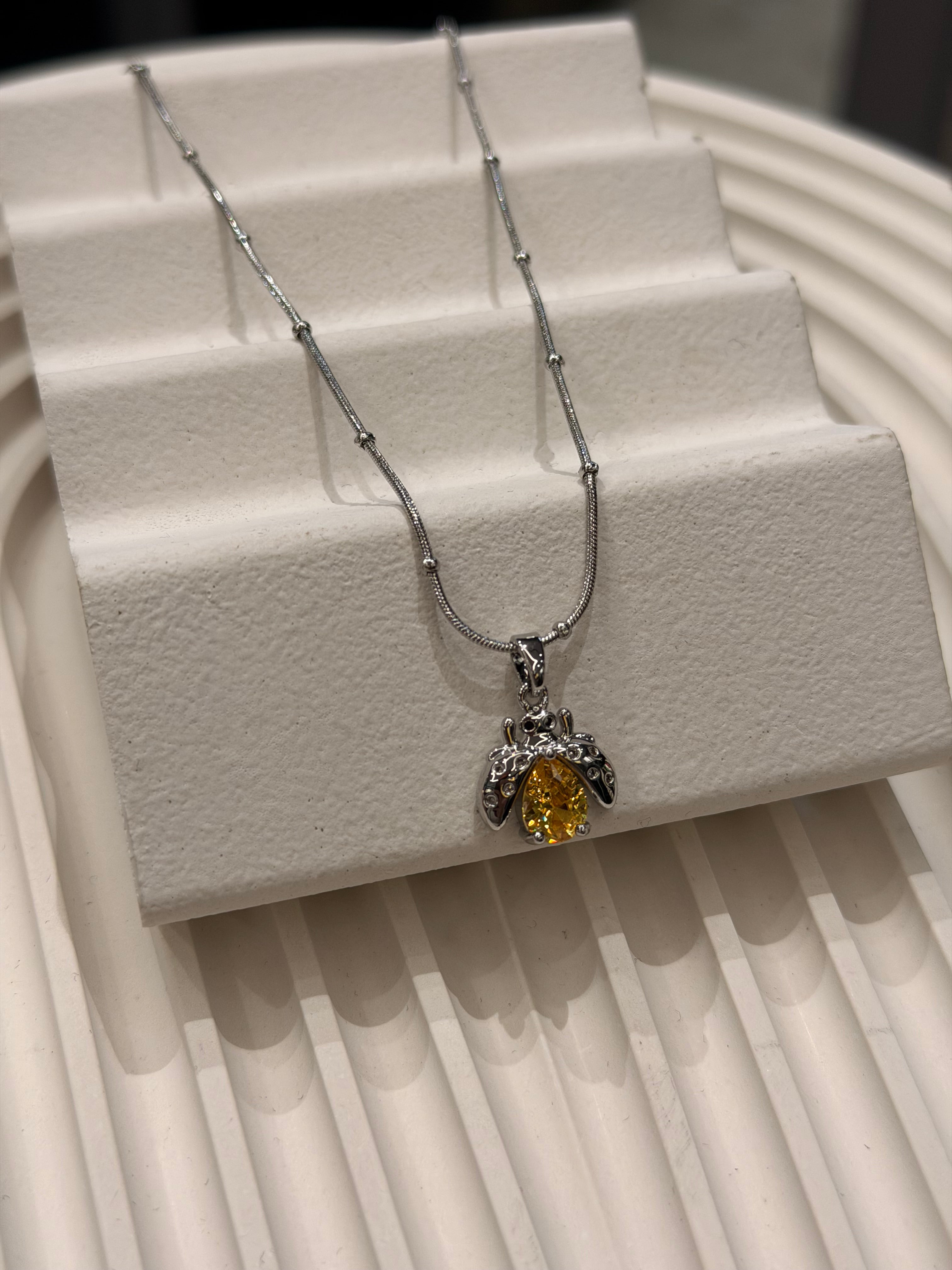 Ateş Böceği Kolye Silver