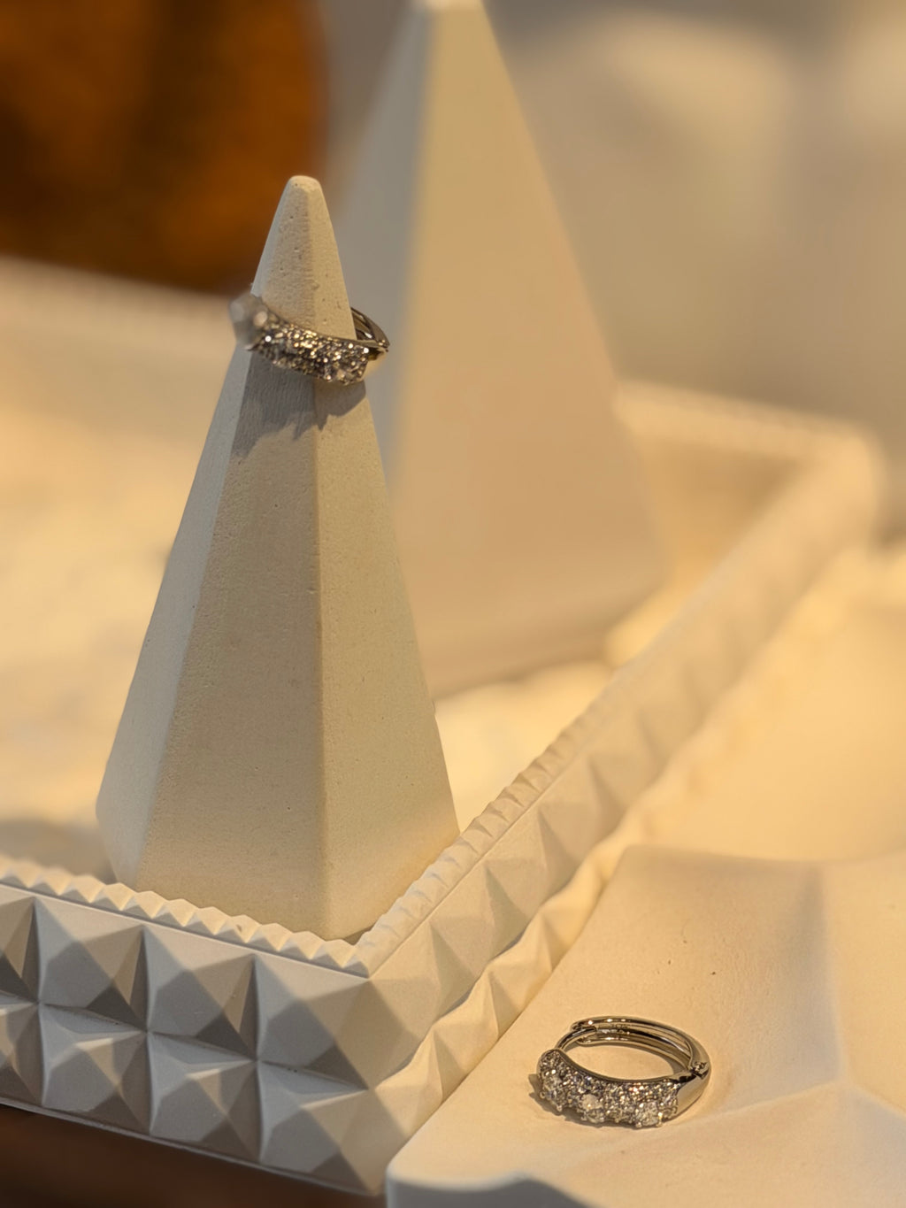 Xuping Pırlanta Taşlı Halka Küpe