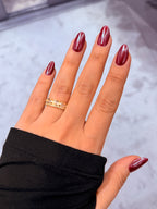 Zarif Pırlanta Taş Detaylı Gold Ayarlanabilir Yüzük