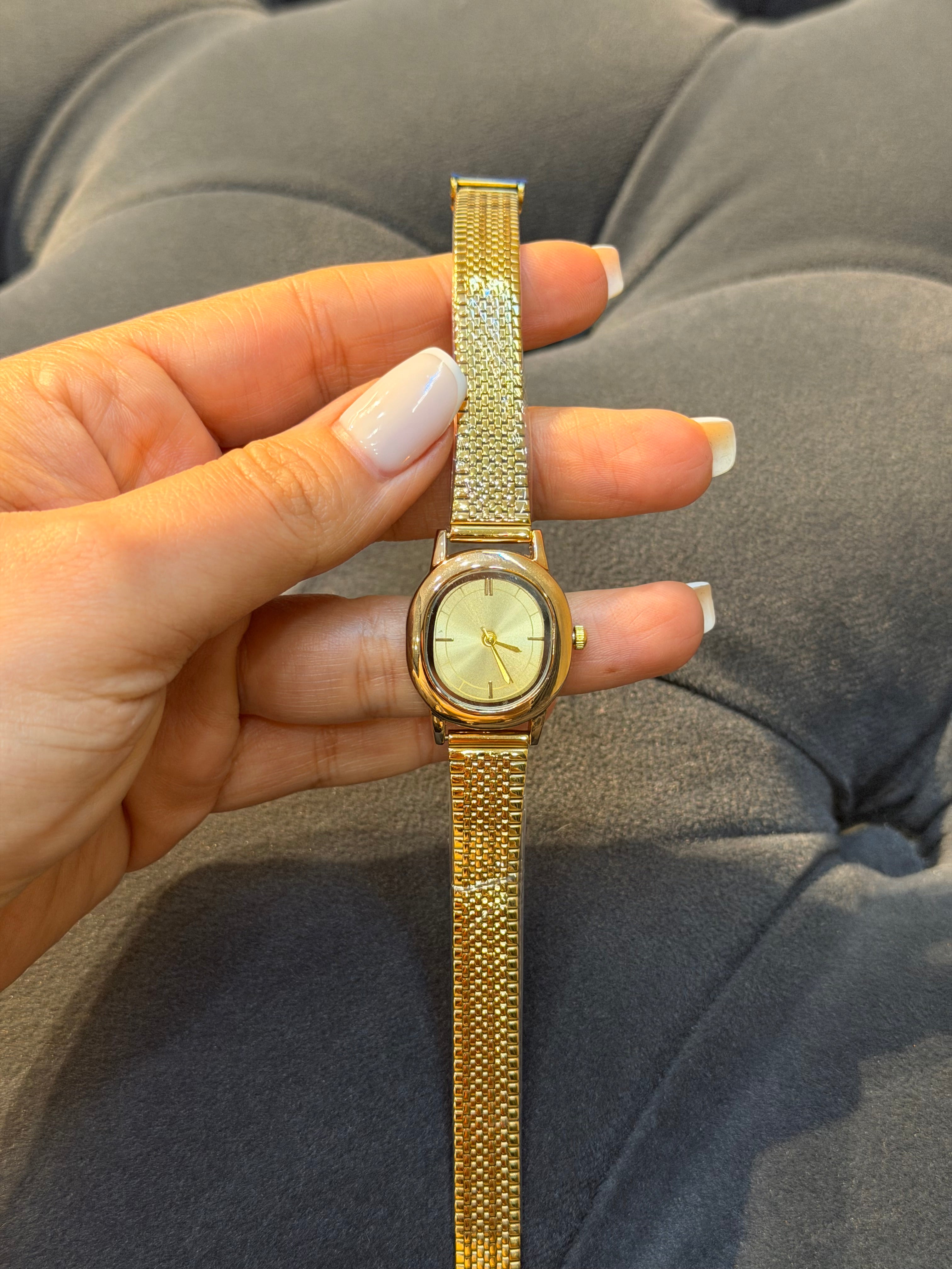 Vintage Model Paslanmaz Çelik Kadın Saat Gold Ürün ana görseli