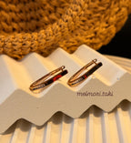 Xuping Uzun Halka Taşlı Model Küpe