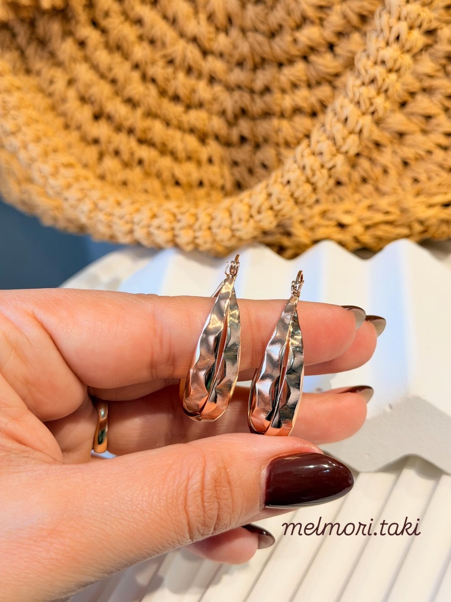 Xuping Vıntage Yaprak Model Küpe Ürün ikincil görseli