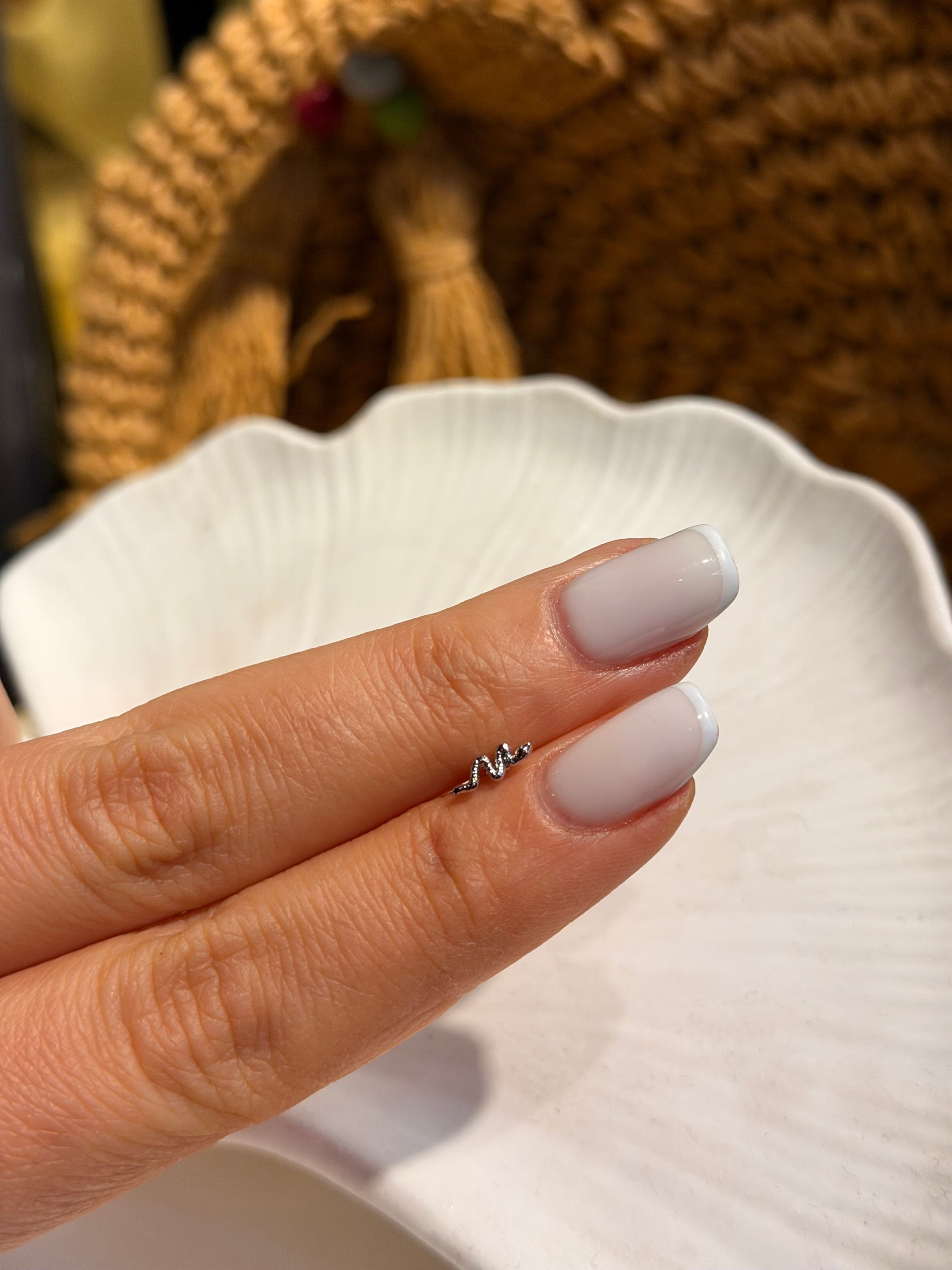İnce Yılan Model Cerrahi Piercing Silver