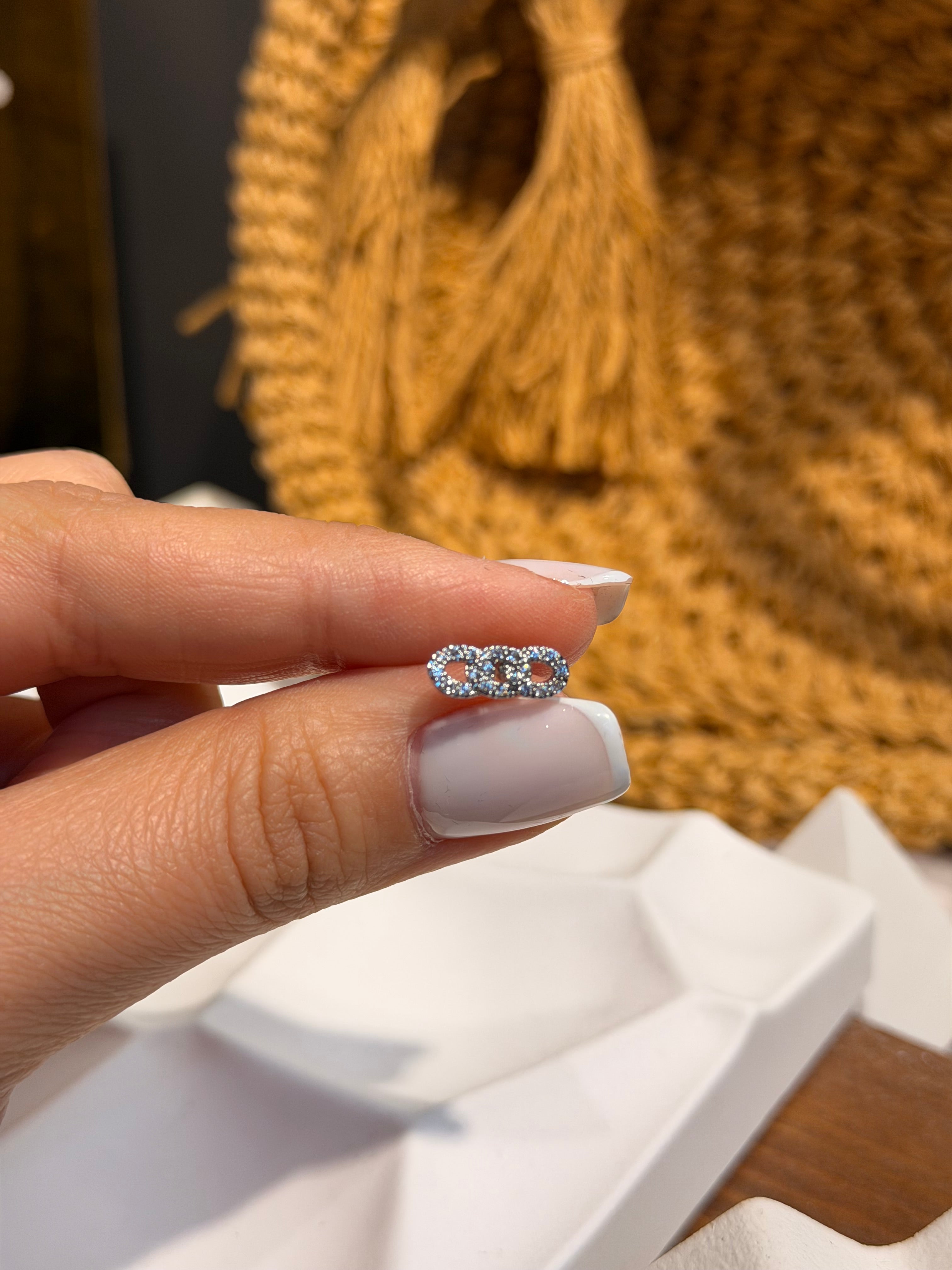 Zincir Model Cerrahi Piercing Silver