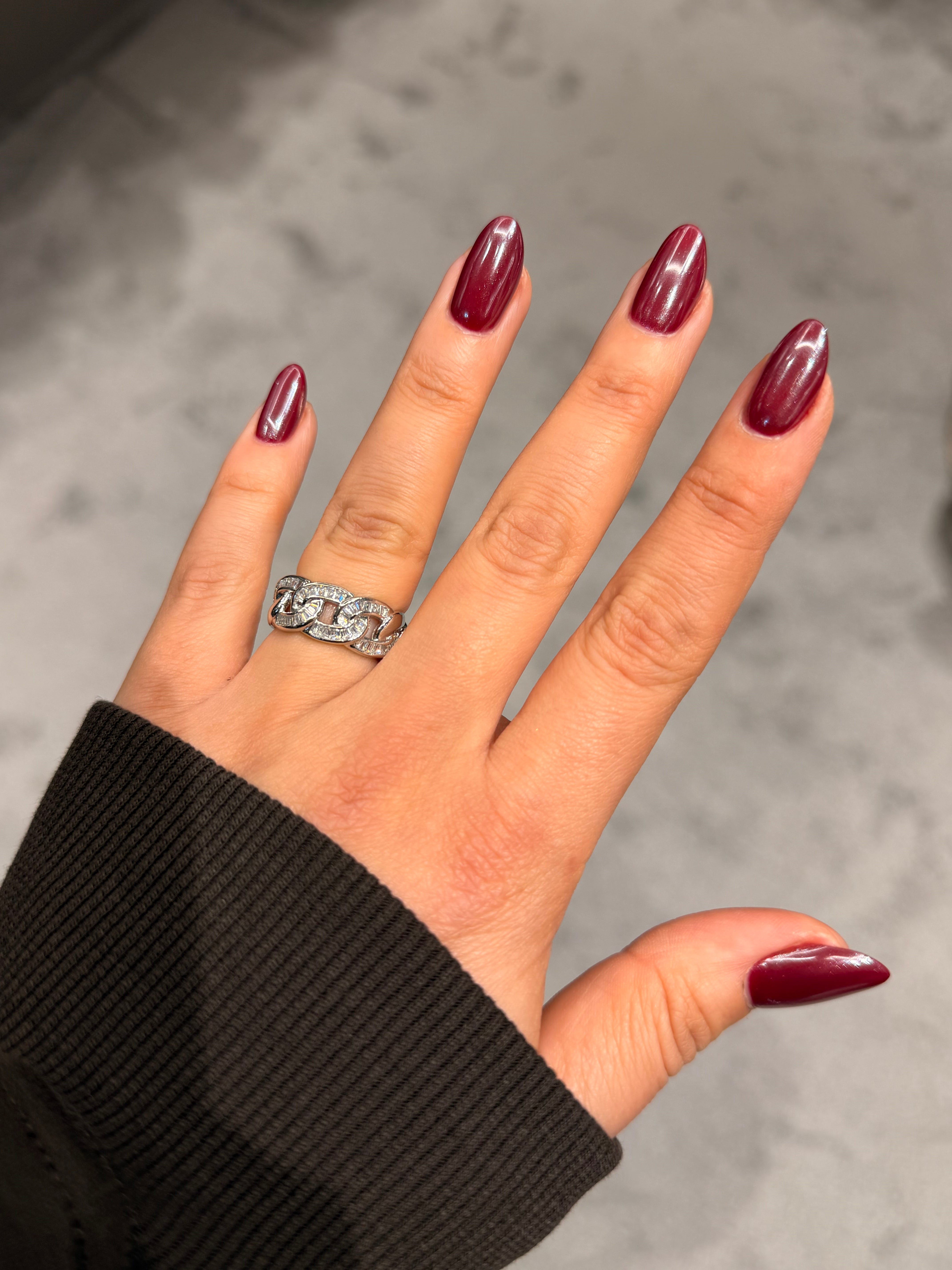 Pırlanta Taşlı Halat Model Ayarlanabilir Silver Yüzük Ürün ikincil görseli