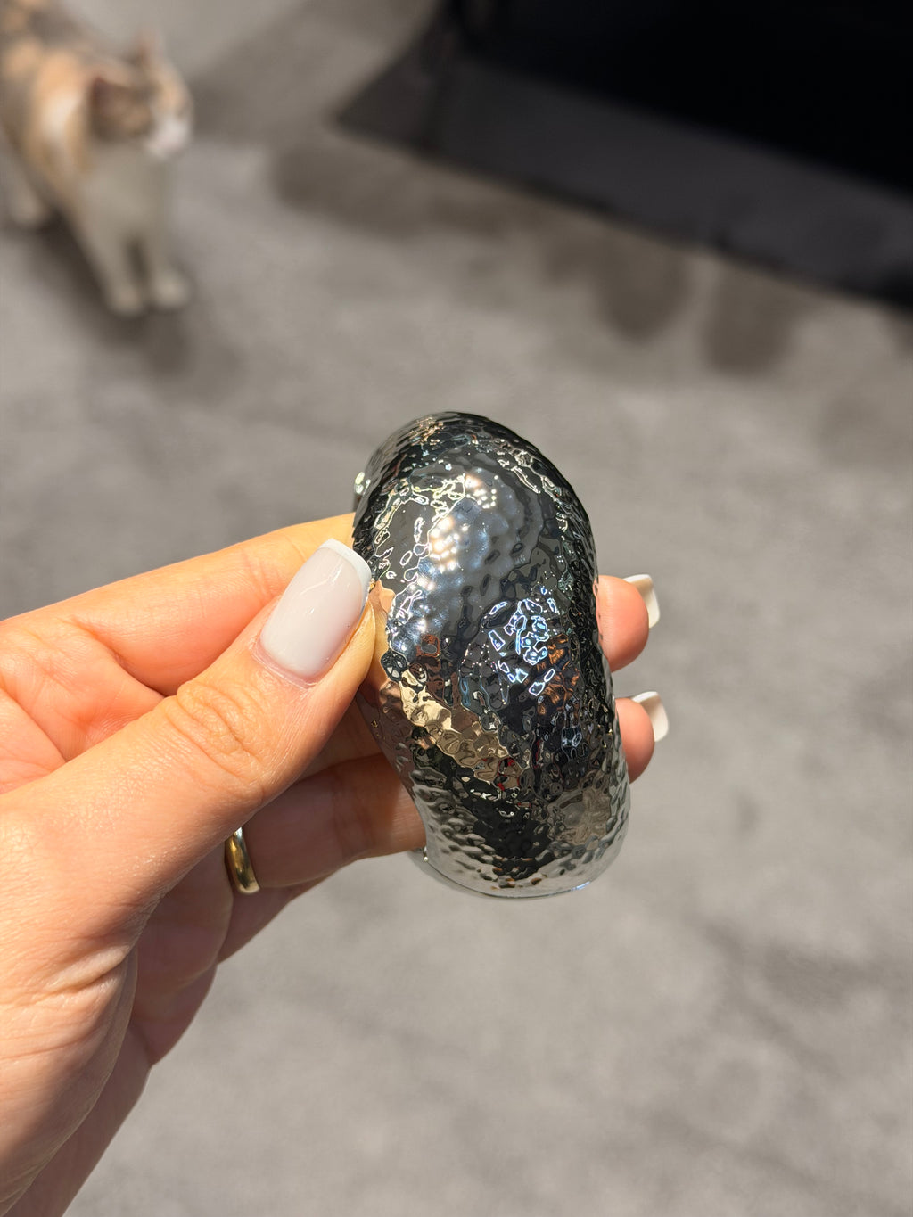 Kalın Vintage Dalgalı Tasarım Bileklik