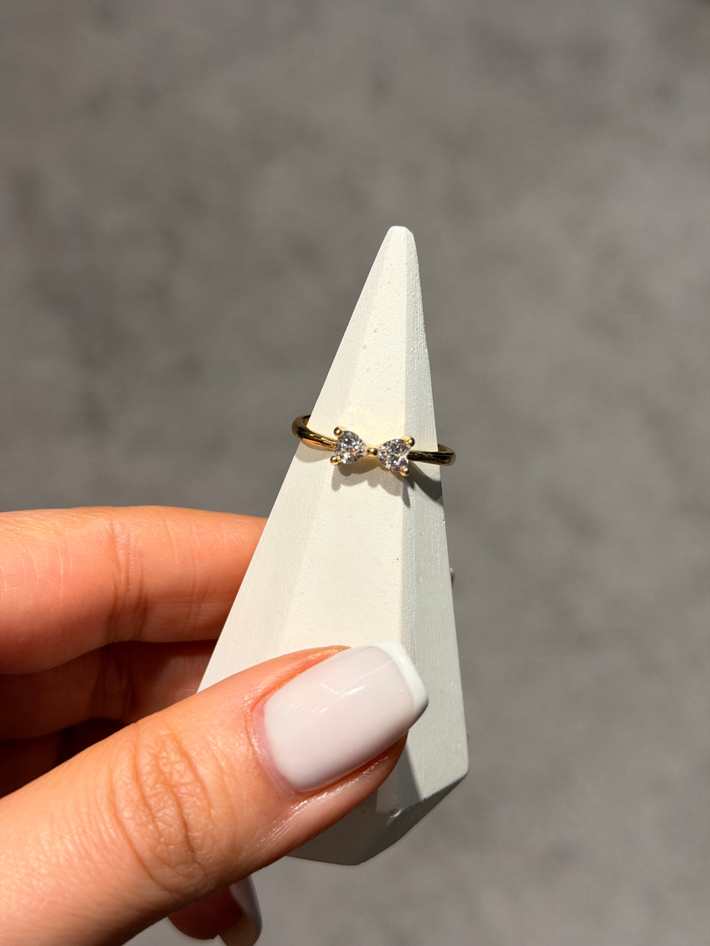 Taşlı Kurdale Model Ayarlanabilir Yüzük Gold