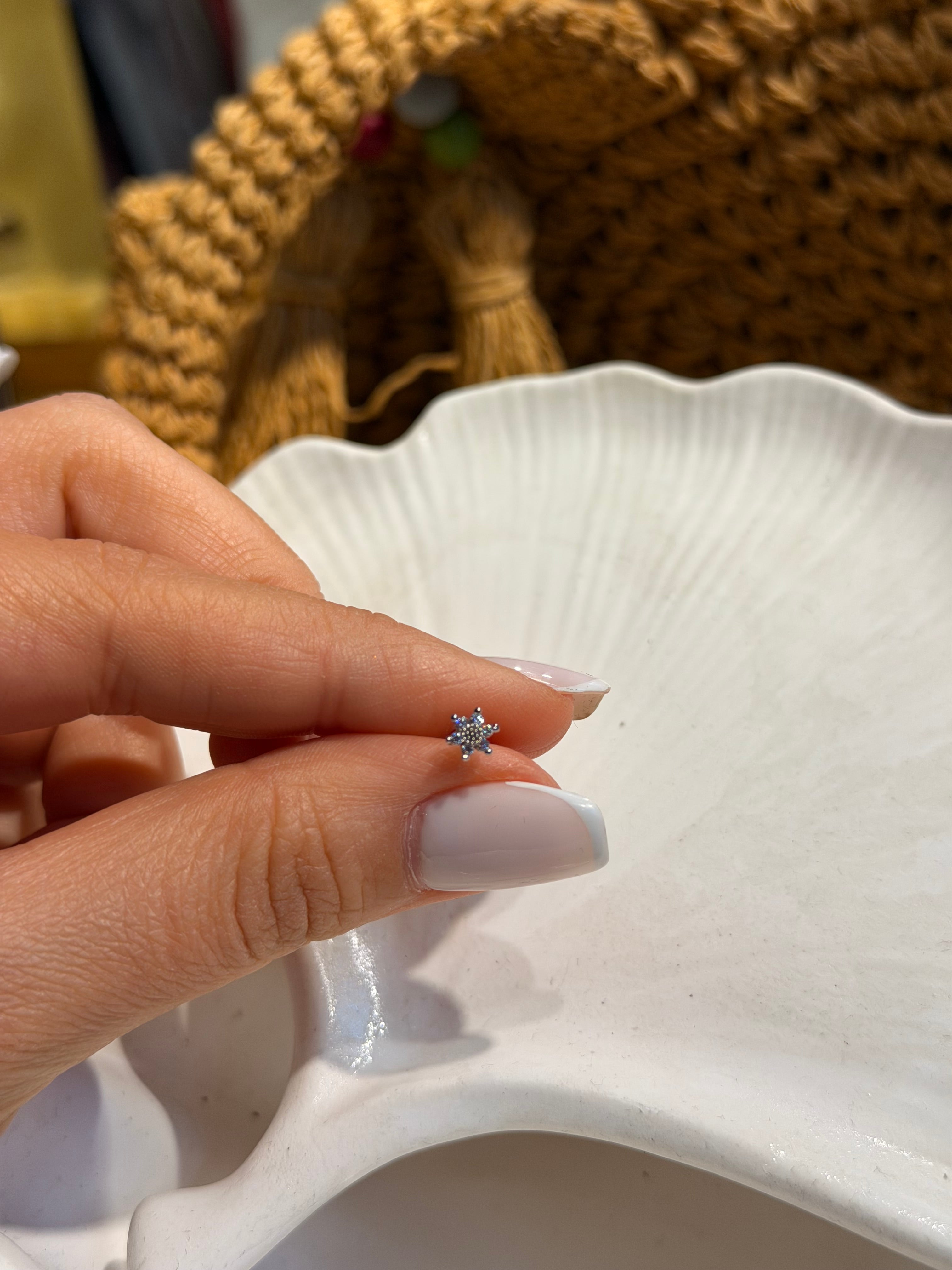 Ayçiçeği Model Cerrahi Piercing Silver