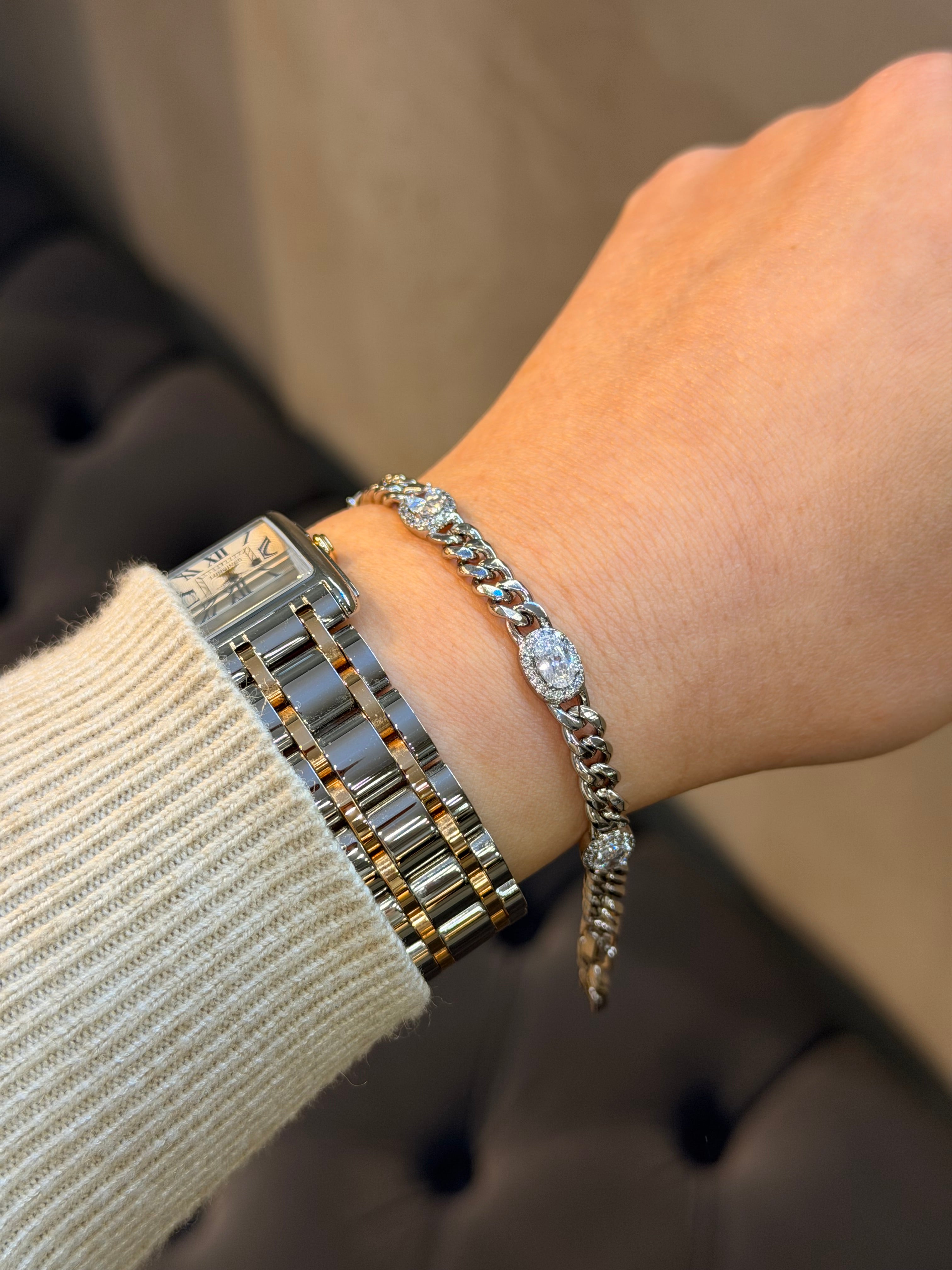 Xuping Vip Seri Paslanmaz Pırlanta Bileklik Ürün ana görseli