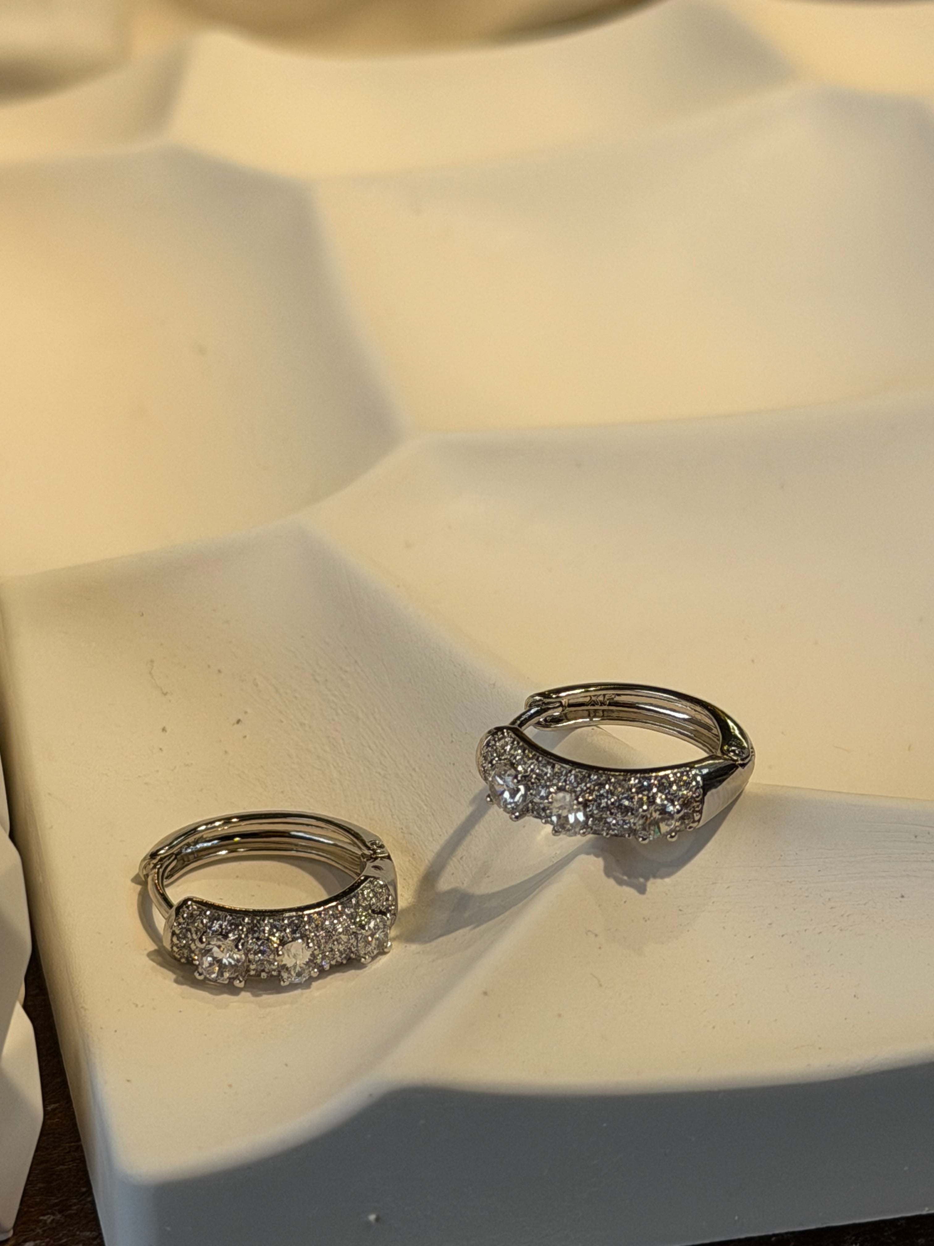 Xuping Pırlanta Taşlı Halka Küpe Ürün ana görseli