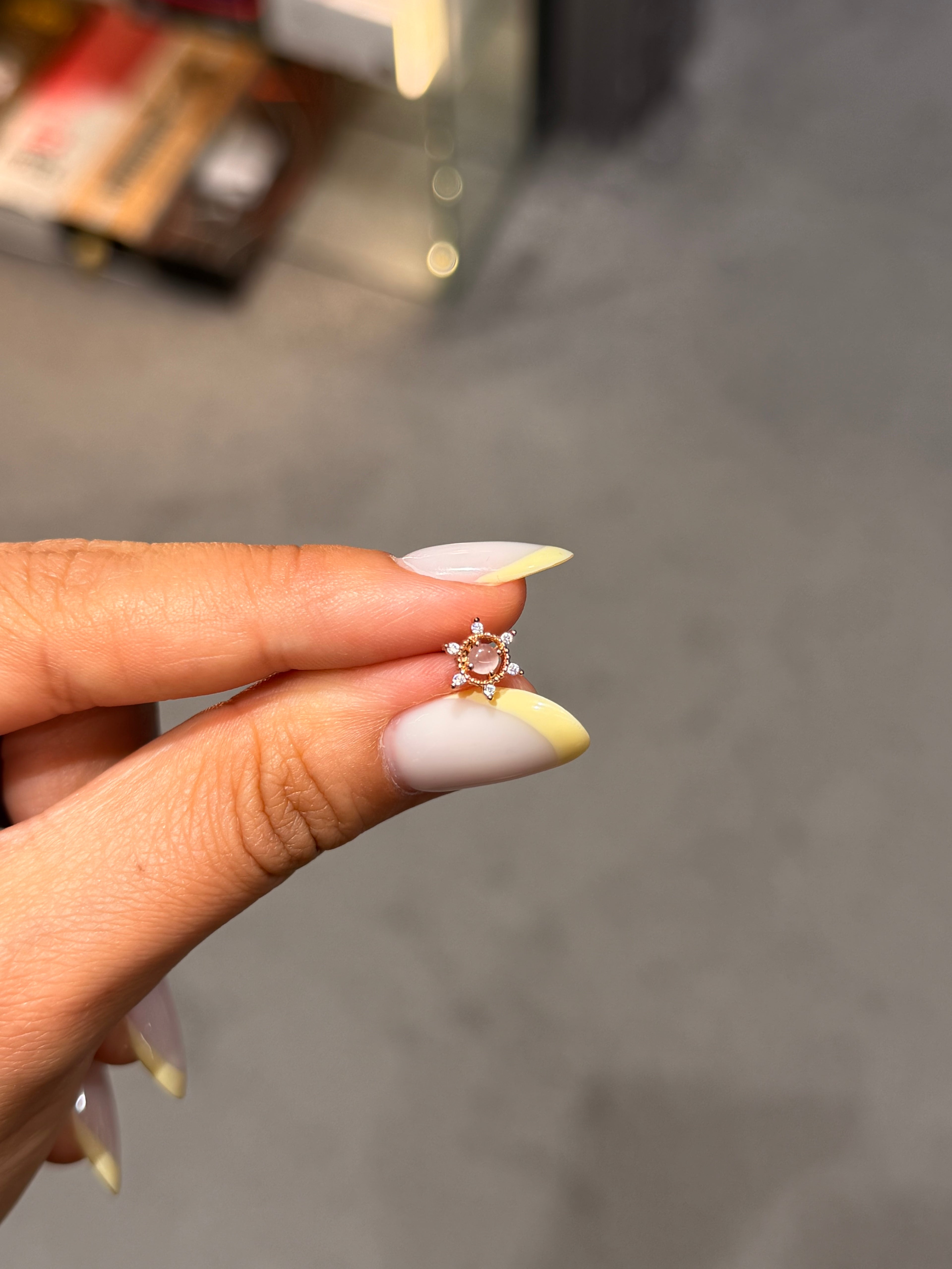 Güneş Işıltısı Cerrahi Piercing Pink Gold