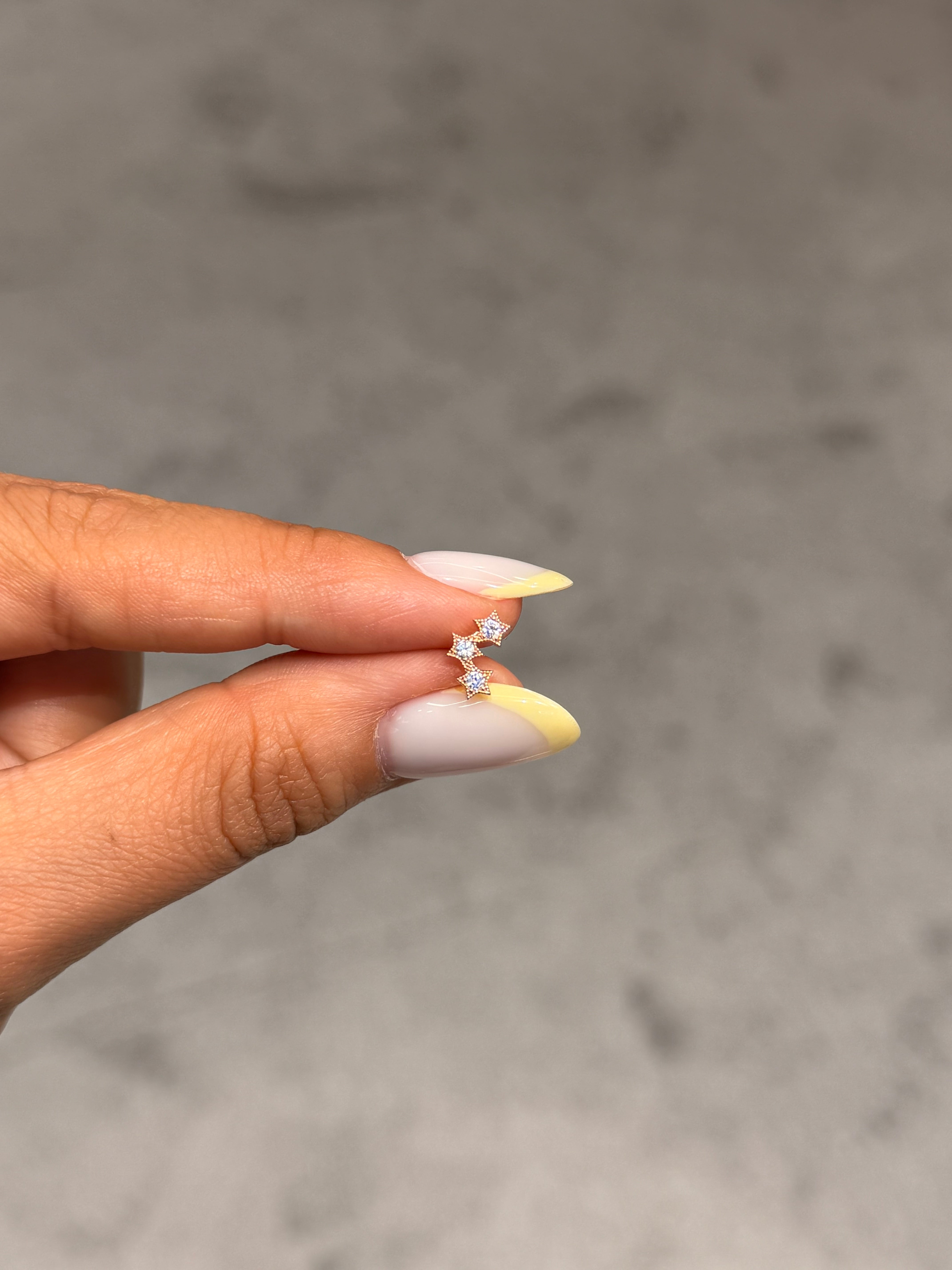 3 Yıldız Cerrahi Piercing Pink Gold Ürün ana görseli