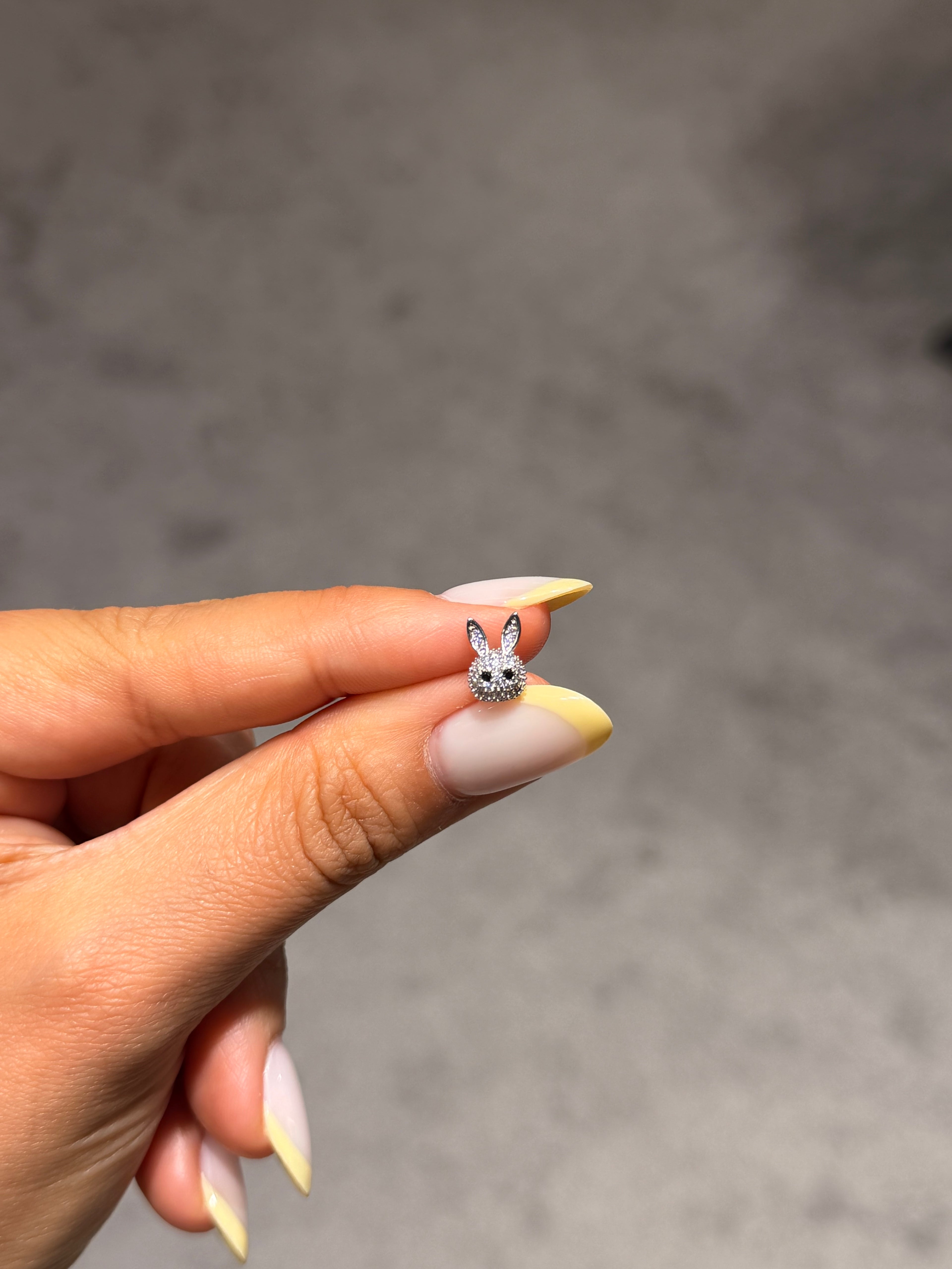Tavşan Model Cerrahi Piercing Silver