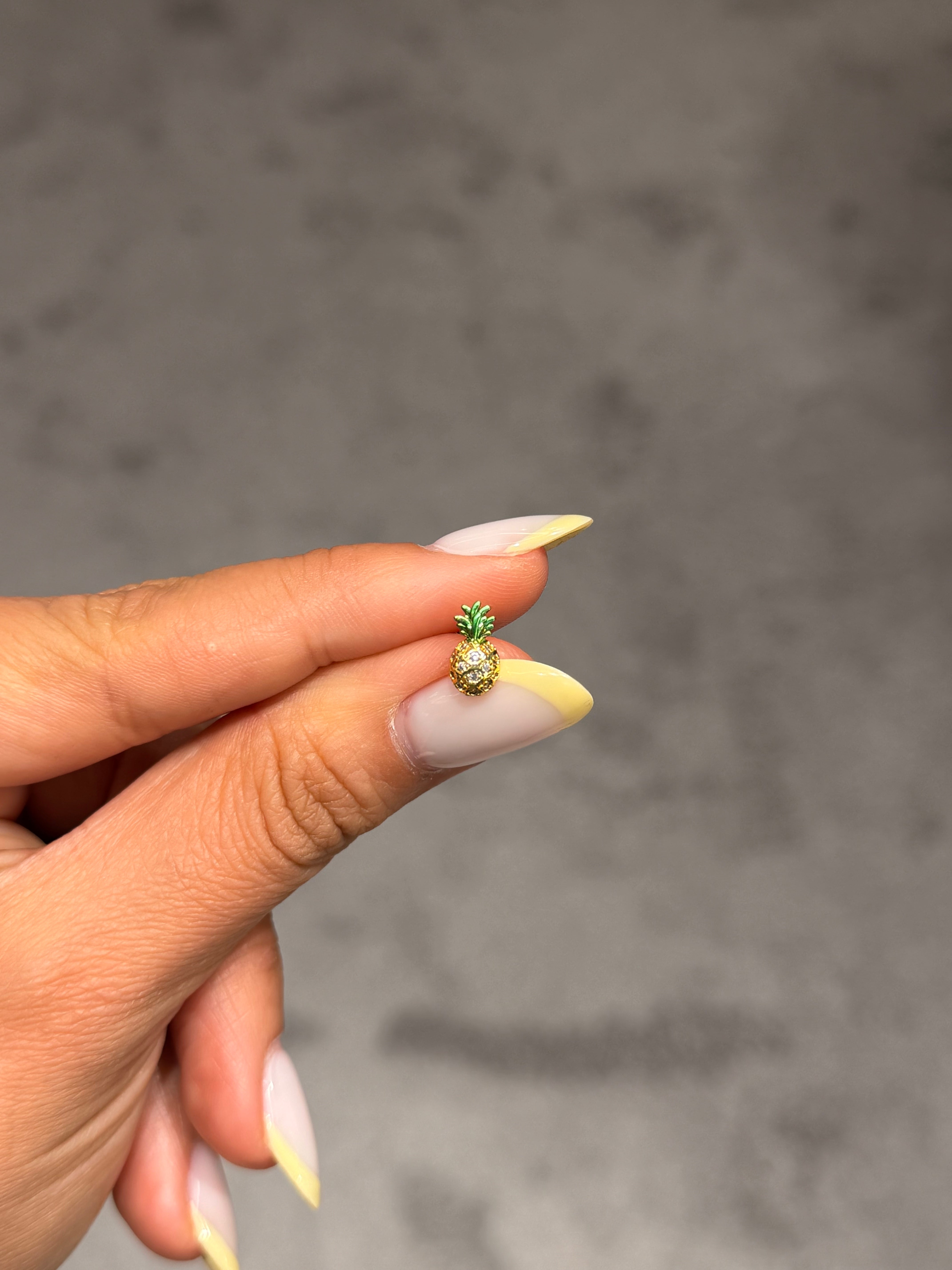 Ananas Model Cerrahi Piercing Gold Ürün ana görseli