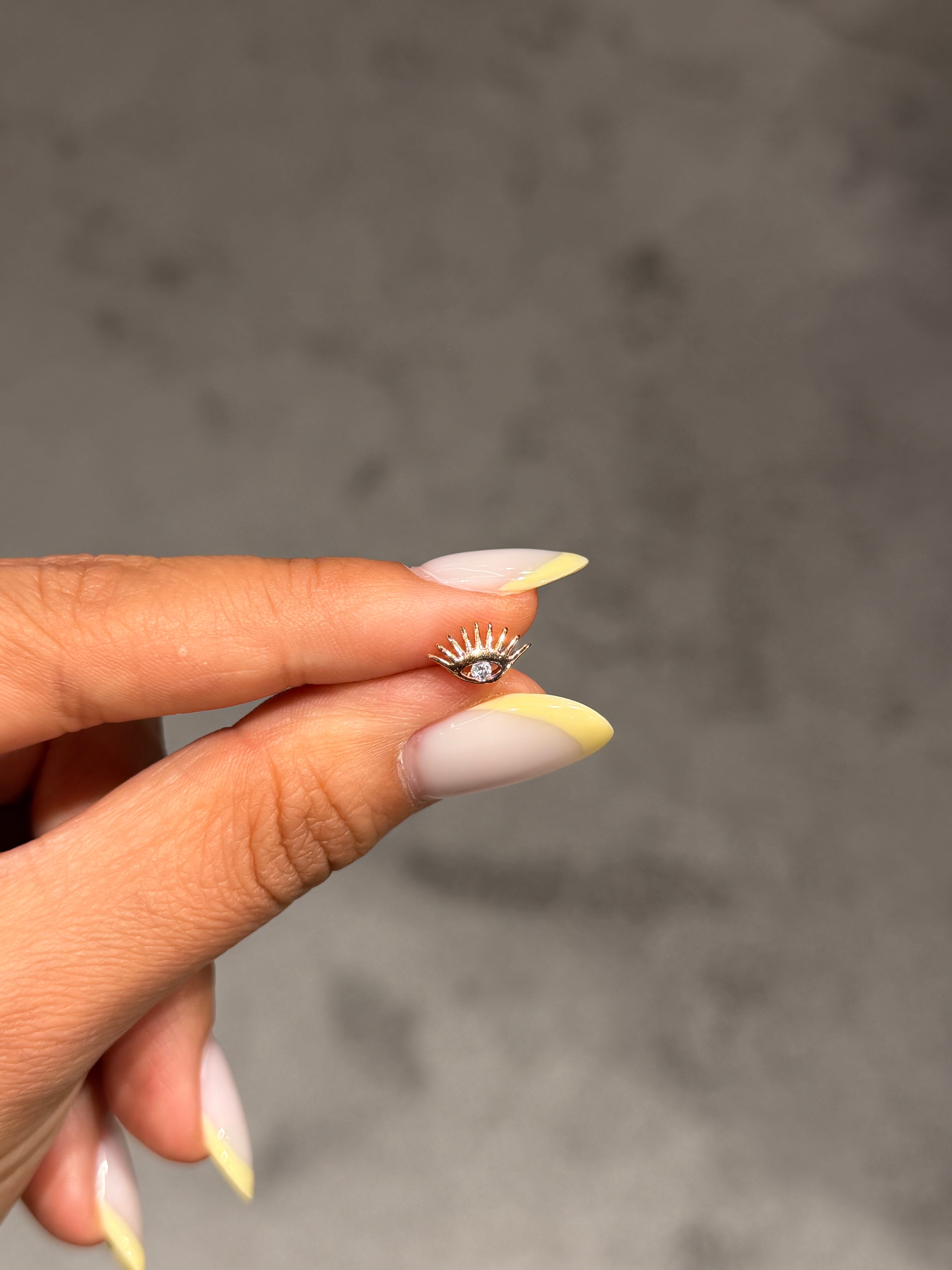 Kirpikli Göz Model Cerrahi Piercing Rose Gold Ürün ana görseli