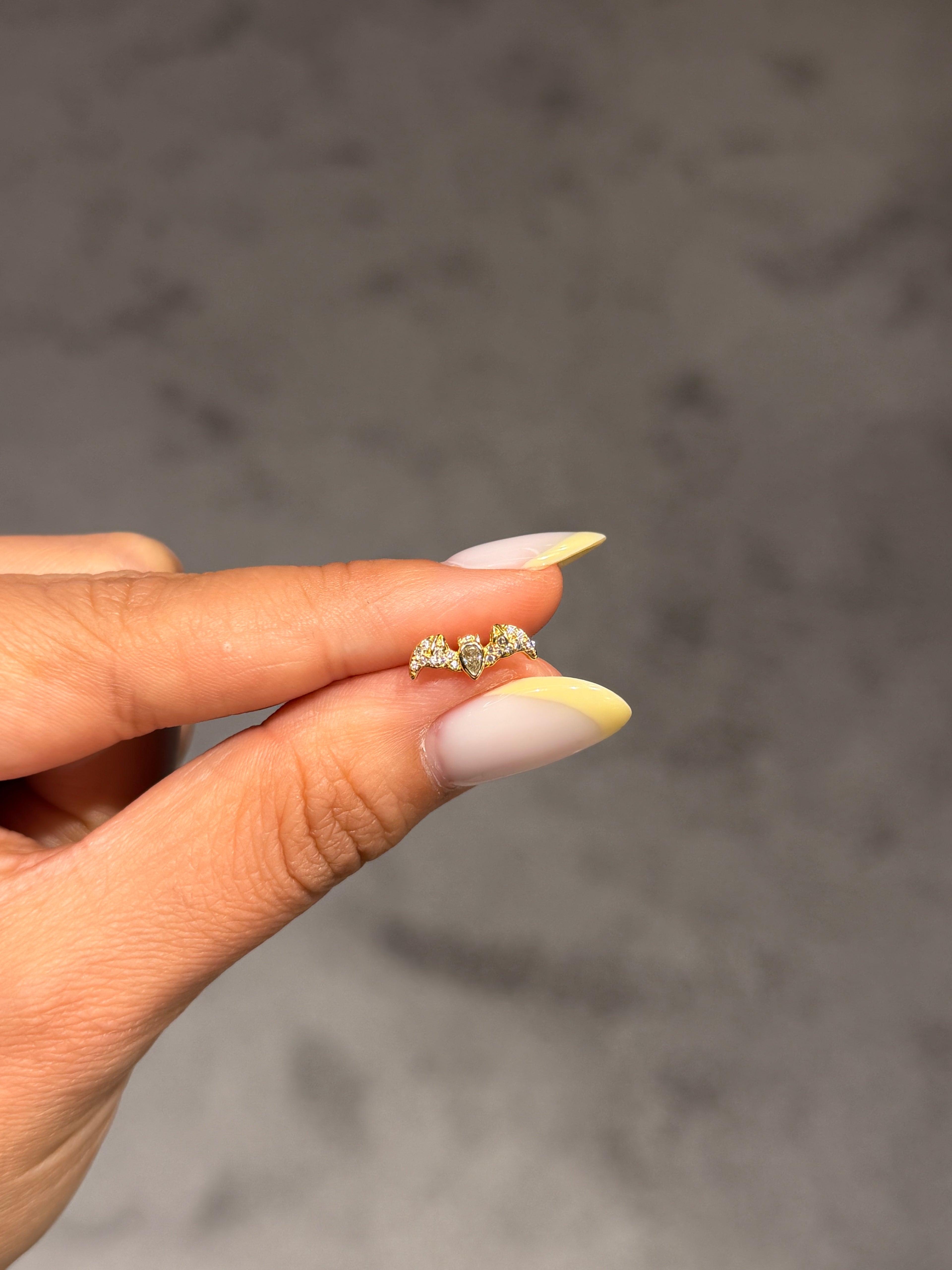 Özgürlük Kanadı Model Cerrahi Piercing Gold