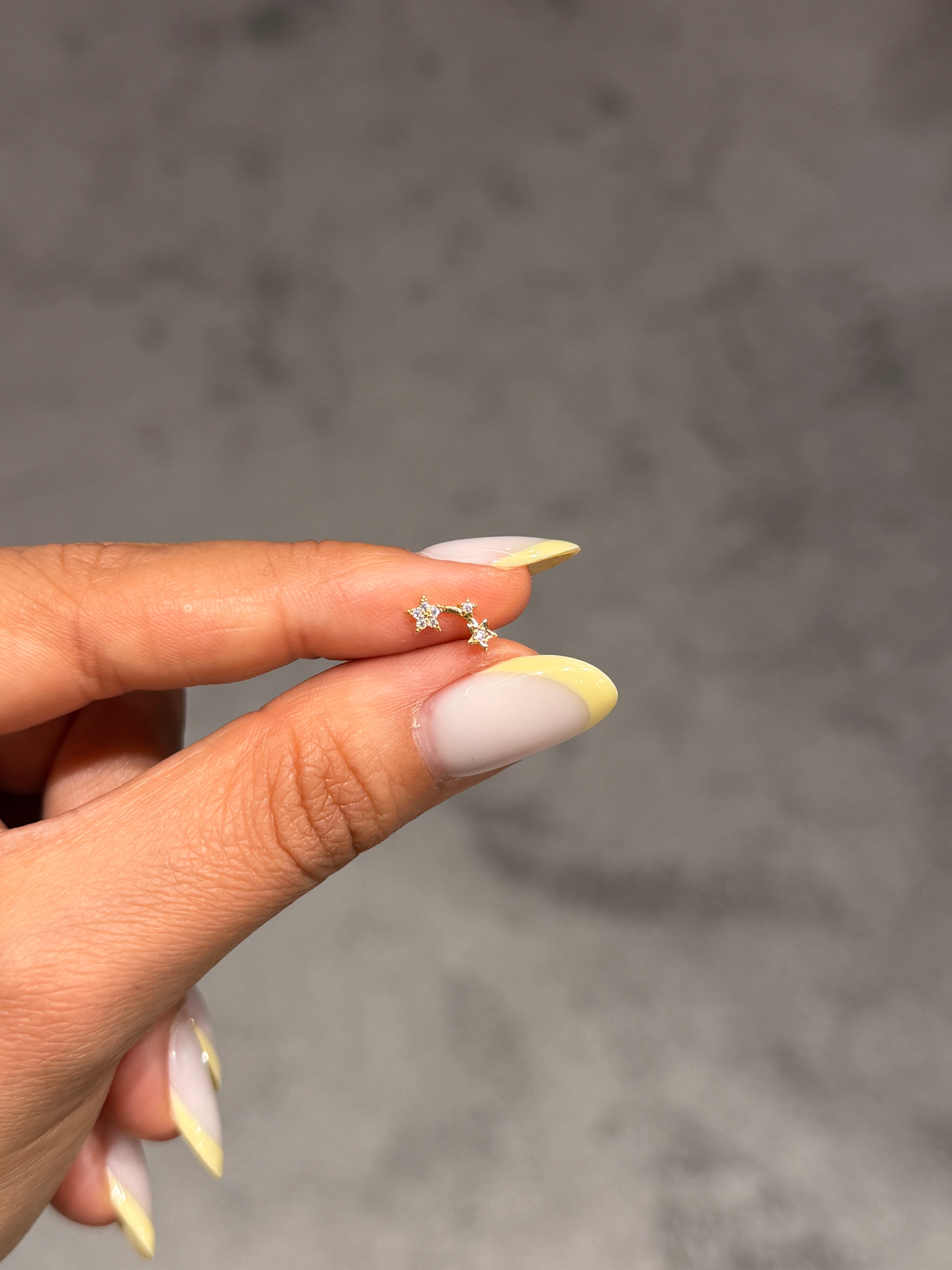 Kayan Yıldız Model Cerrahi Piercing Gold Ürün ana görseli