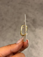14k Altın Kaplama Oval Halka Küpe
