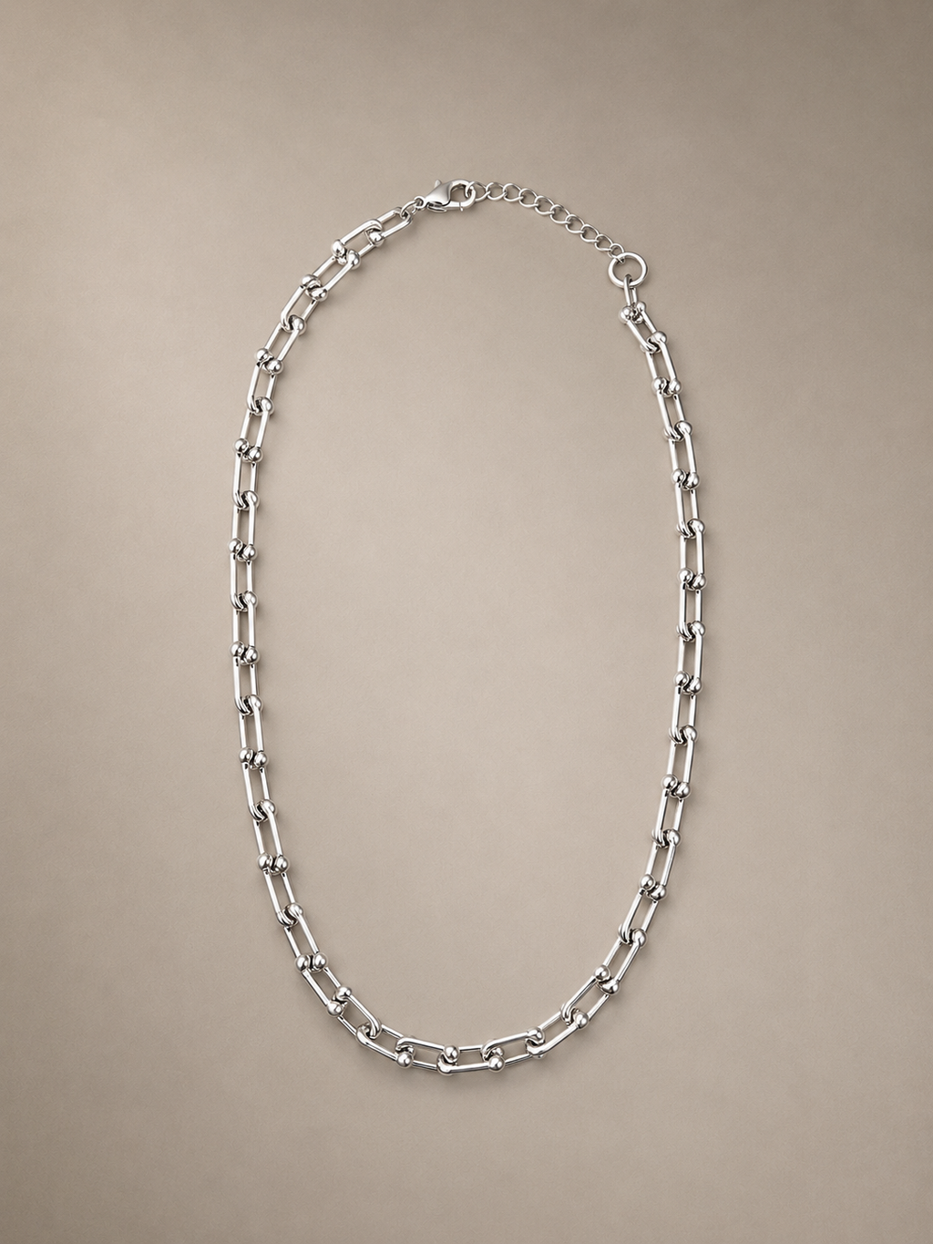 Zincir Model Silver Kolye