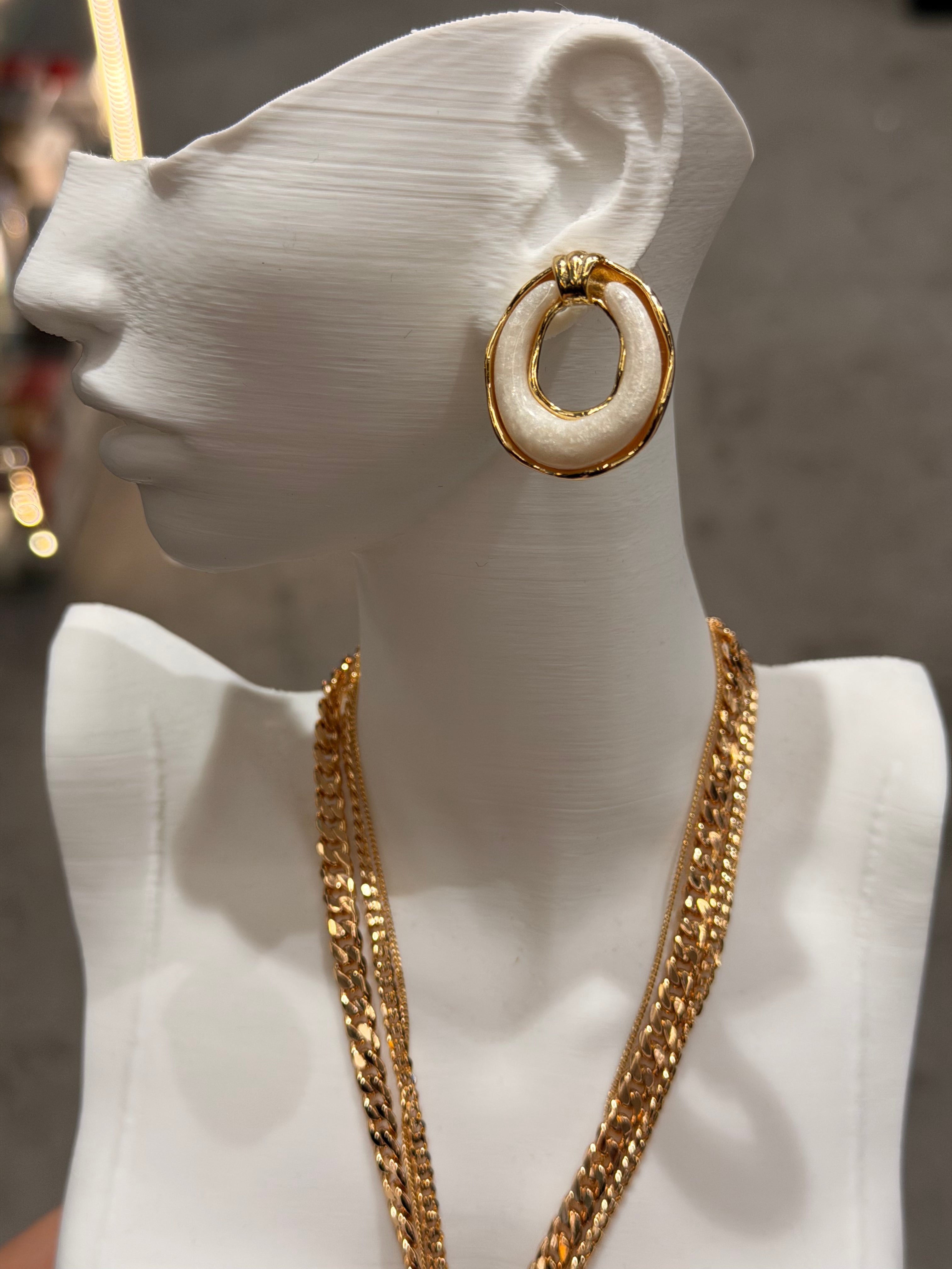 Paris Model Bej Küpe Ürün ana görseli